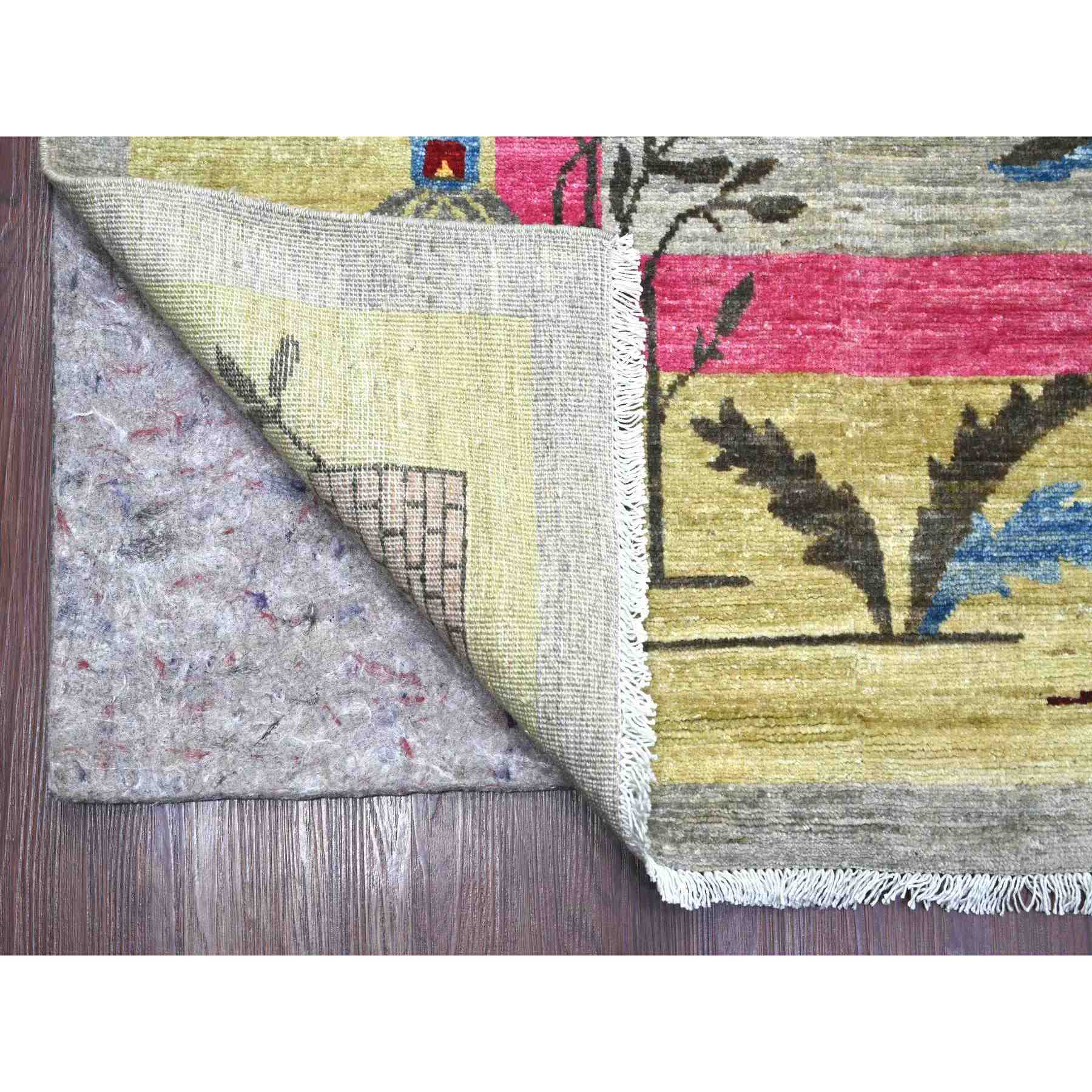 Oushak-And-Peshawar-Hand-Knotted-Rug-111675
