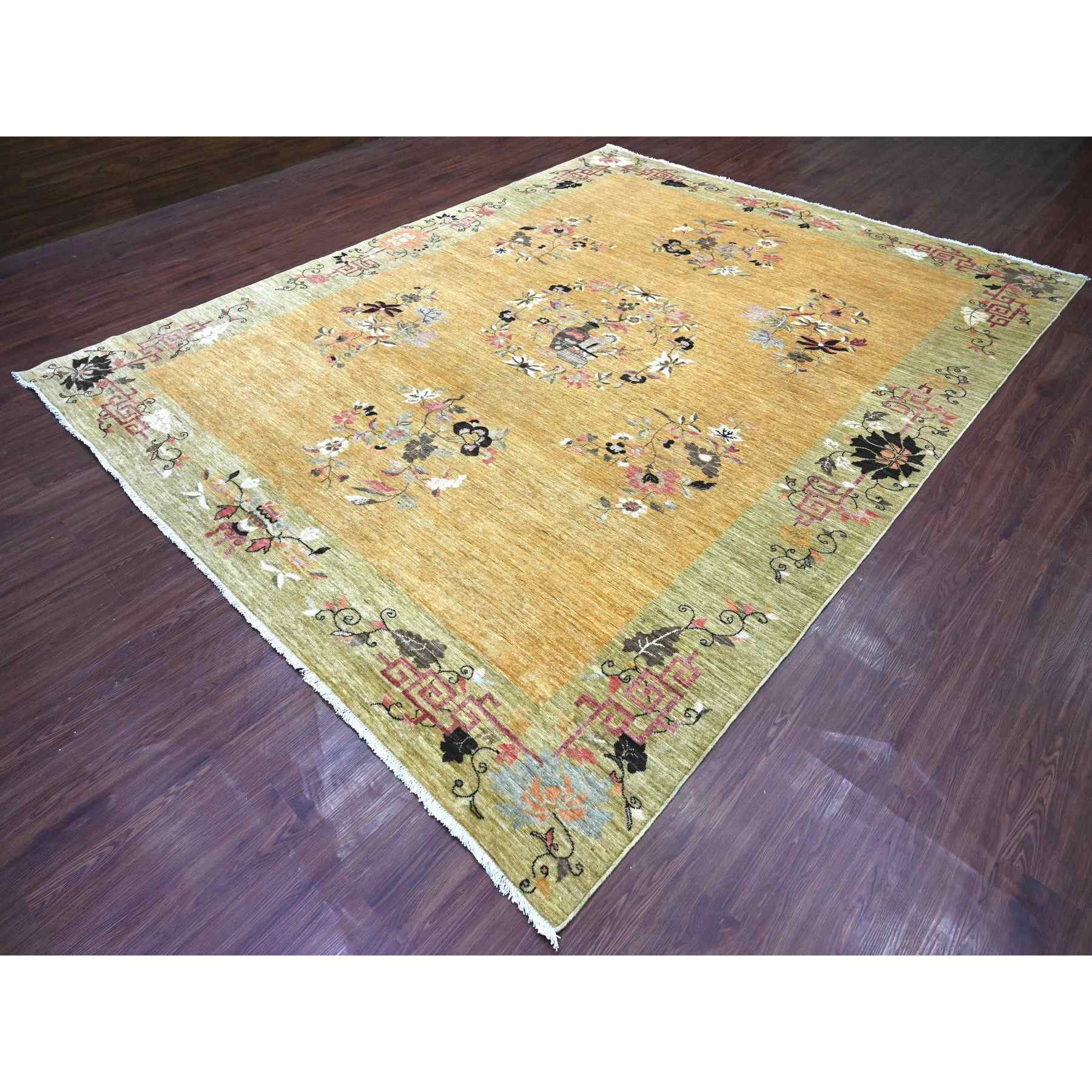 Oushak-And-Peshawar-Hand-Knotted-Rug-111680