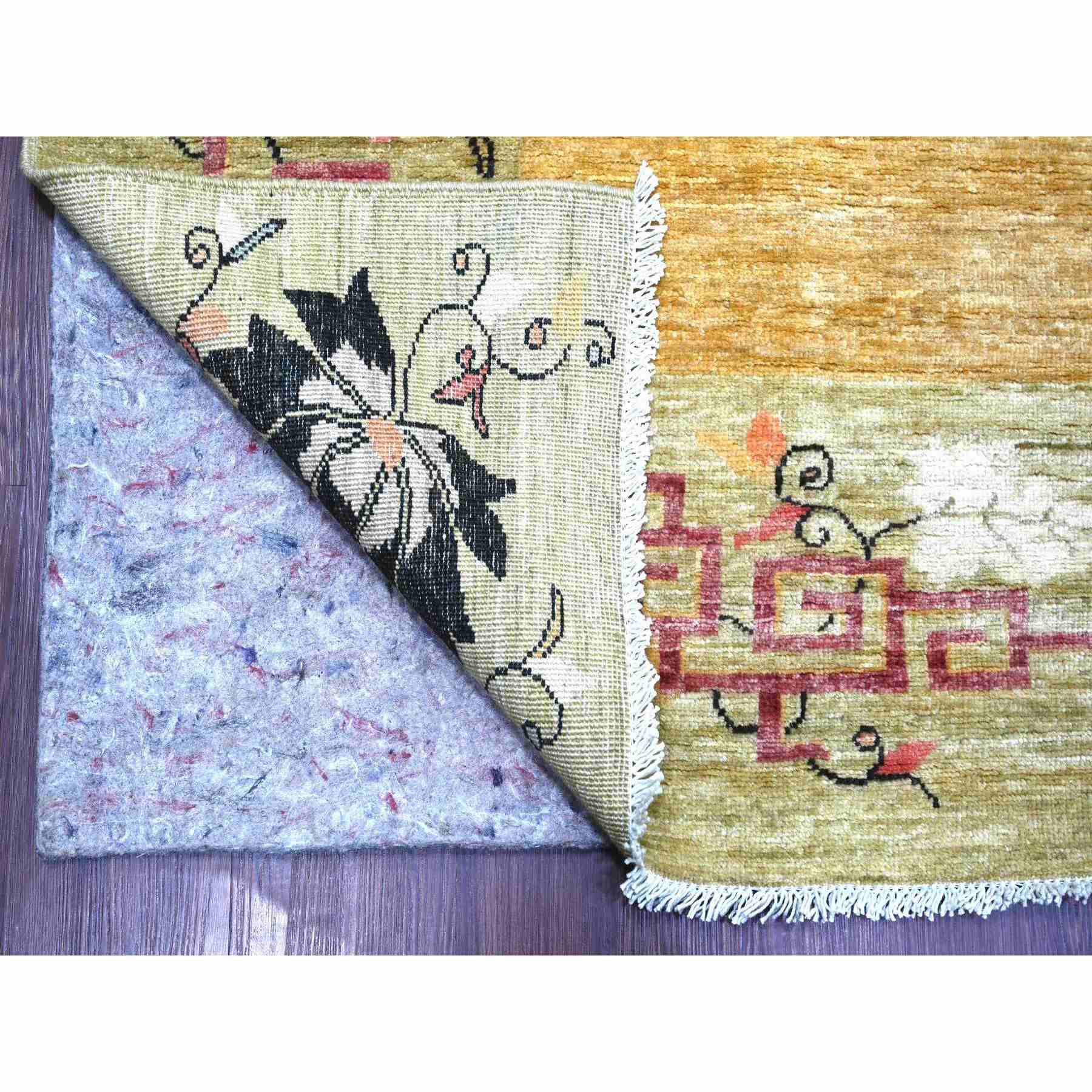 Oushak-And-Peshawar-Hand-Knotted-Rug-111680