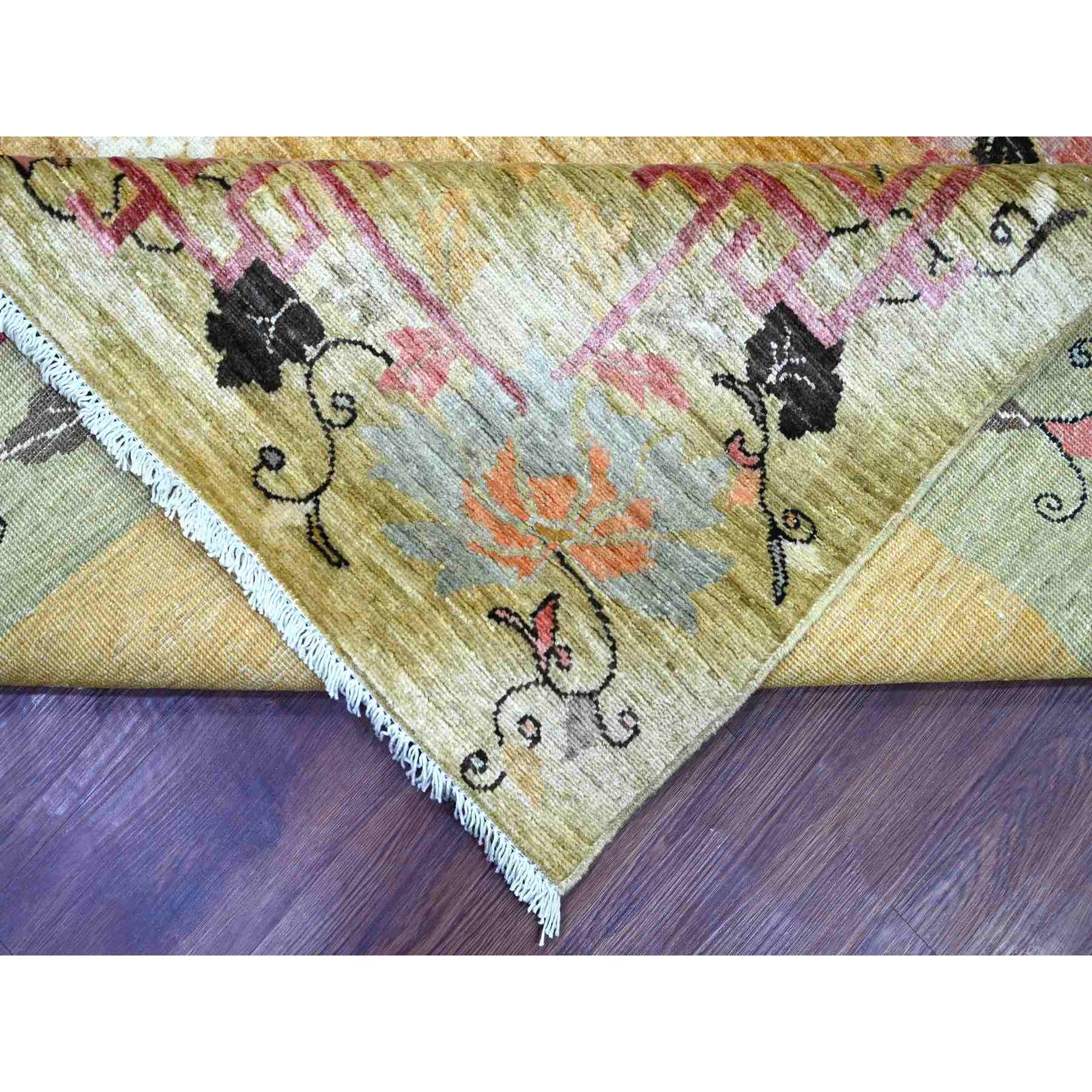 Oushak-And-Peshawar-Hand-Knotted-Rug-111680