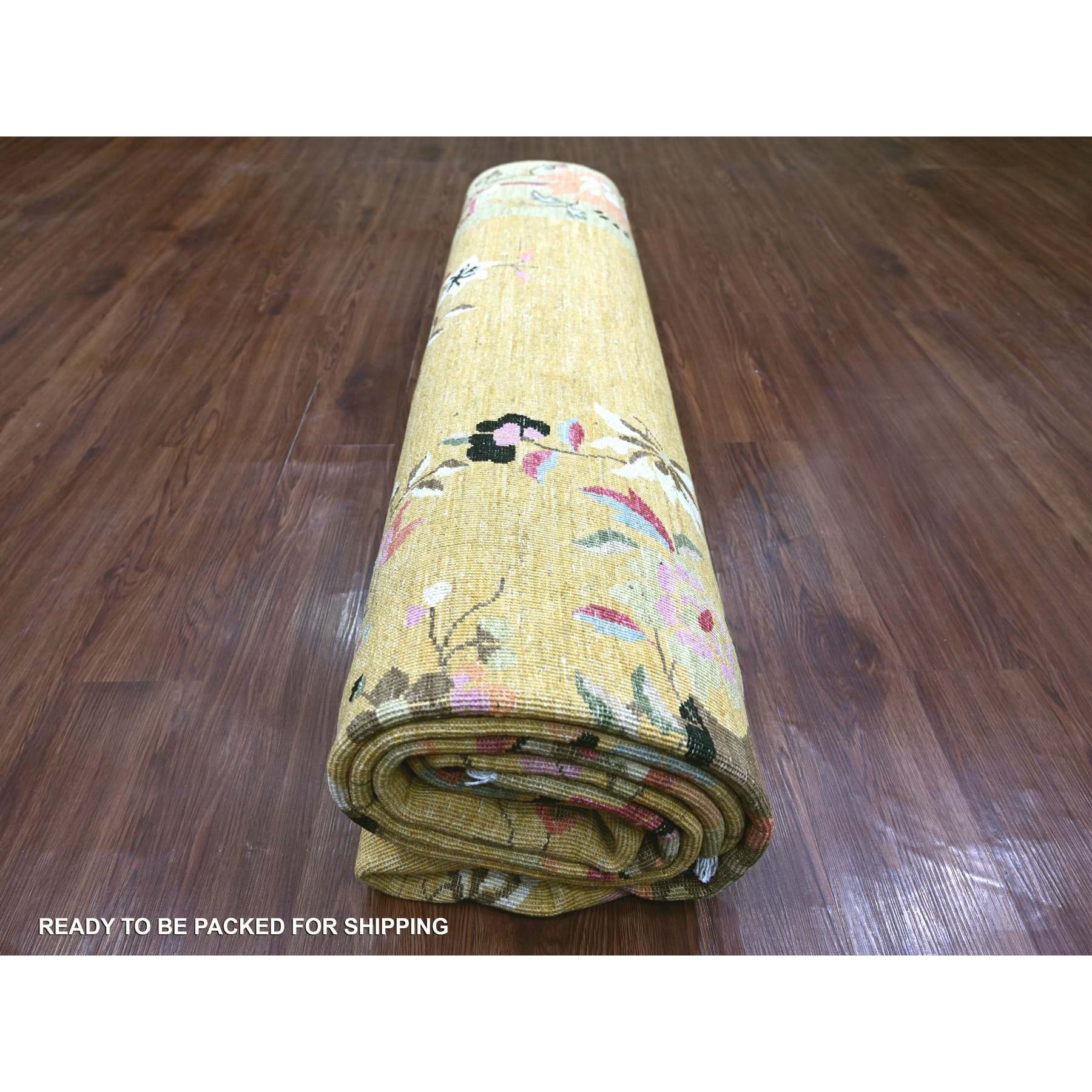 Oushak-And-Peshawar-Hand-Knotted-Rug-111680