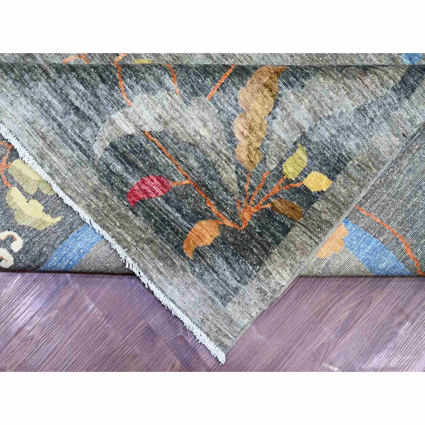 Oushak-And-Peshawar-Hand-Knotted-Rug-111690