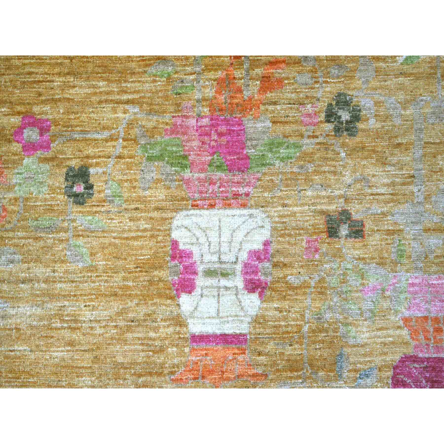Oushak-And-Peshawar-Hand-Knotted-Rug-111695