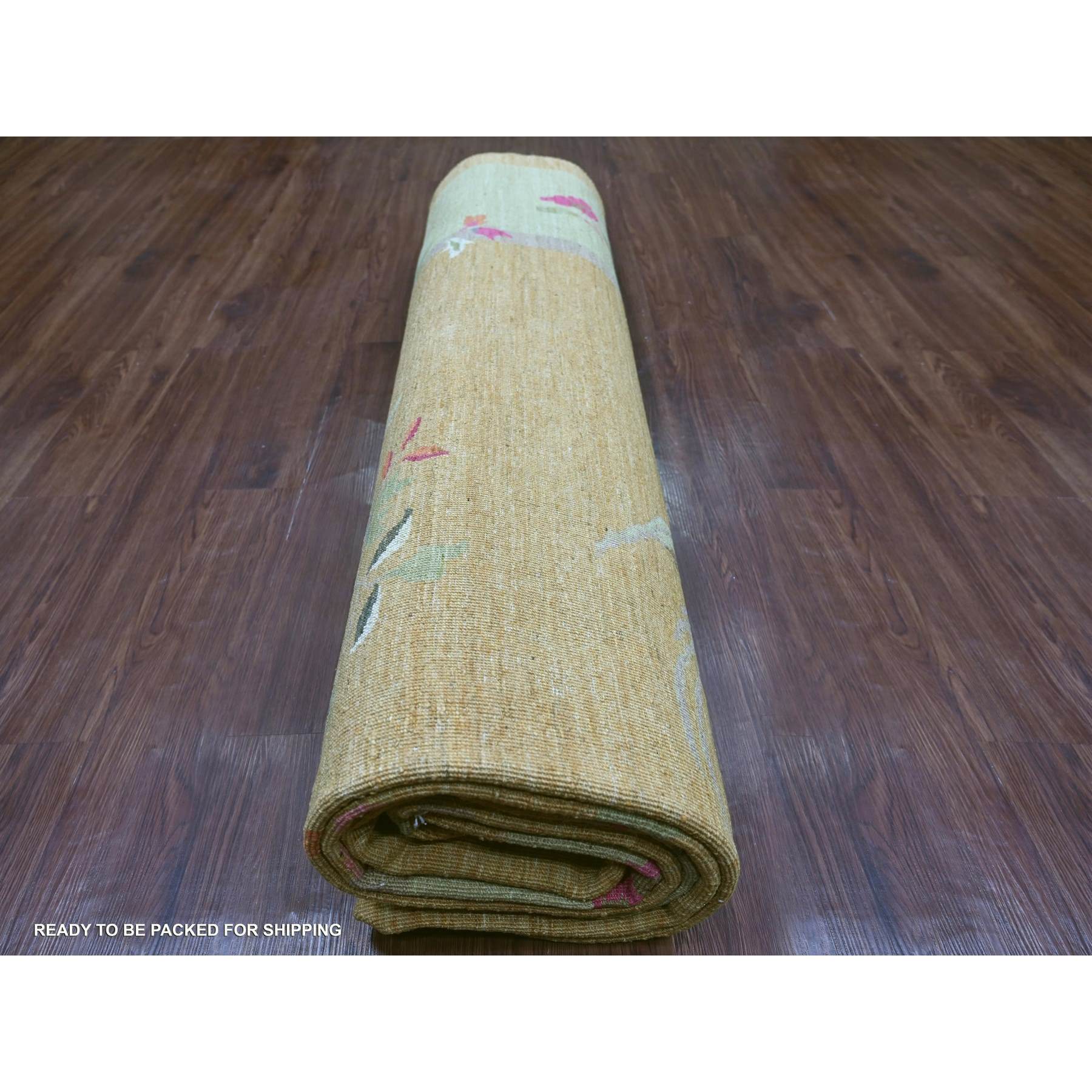 Oushak-And-Peshawar-Hand-Knotted-Rug-111695