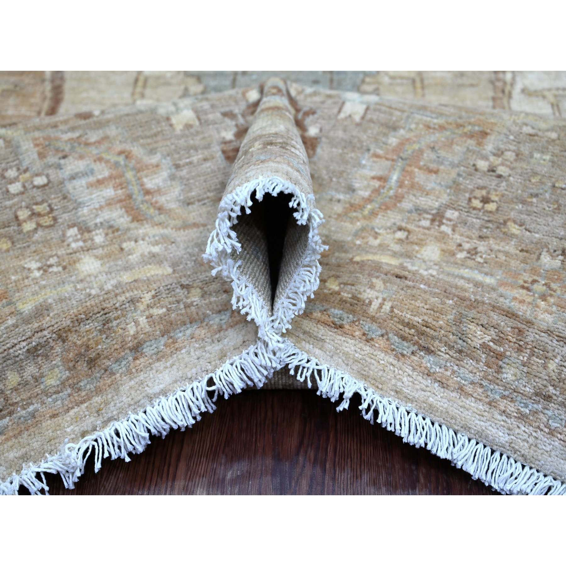 Oushak-And-Peshawar-Hand-Knotted-Rug-111735