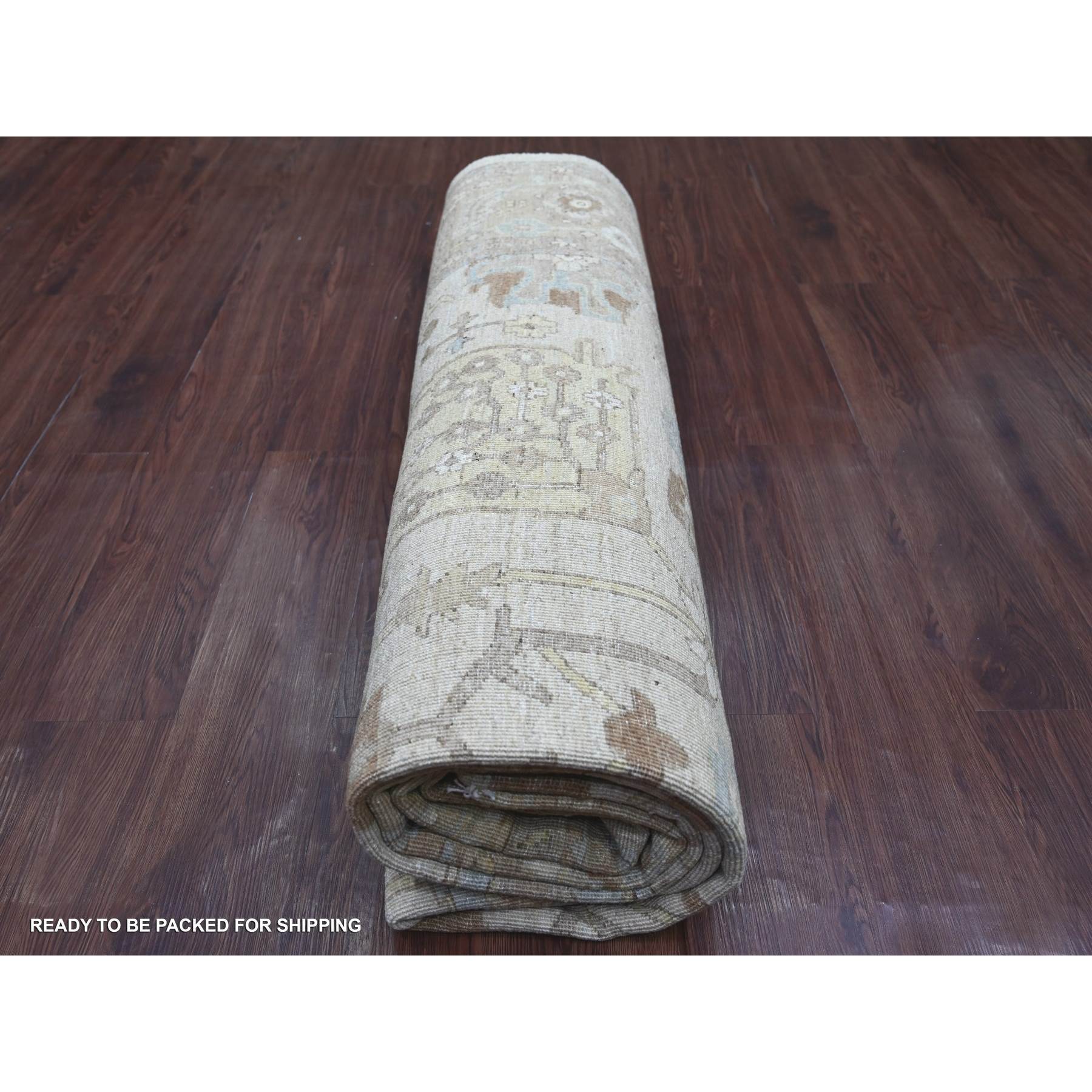 Oushak-And-Peshawar-Hand-Knotted-Rug-111735