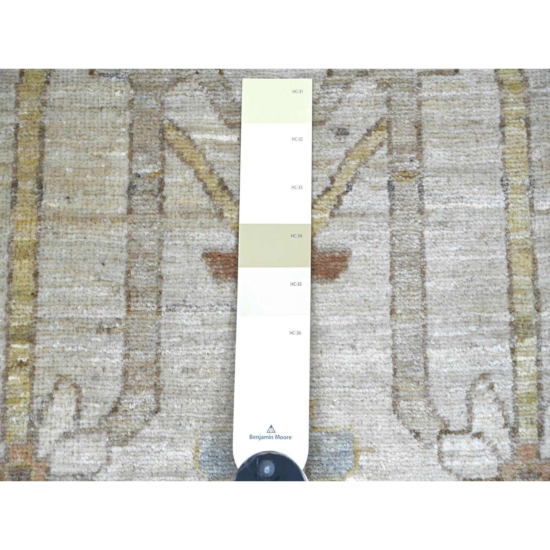 Oushak-And-Peshawar-Hand-Knotted-Rug-111745