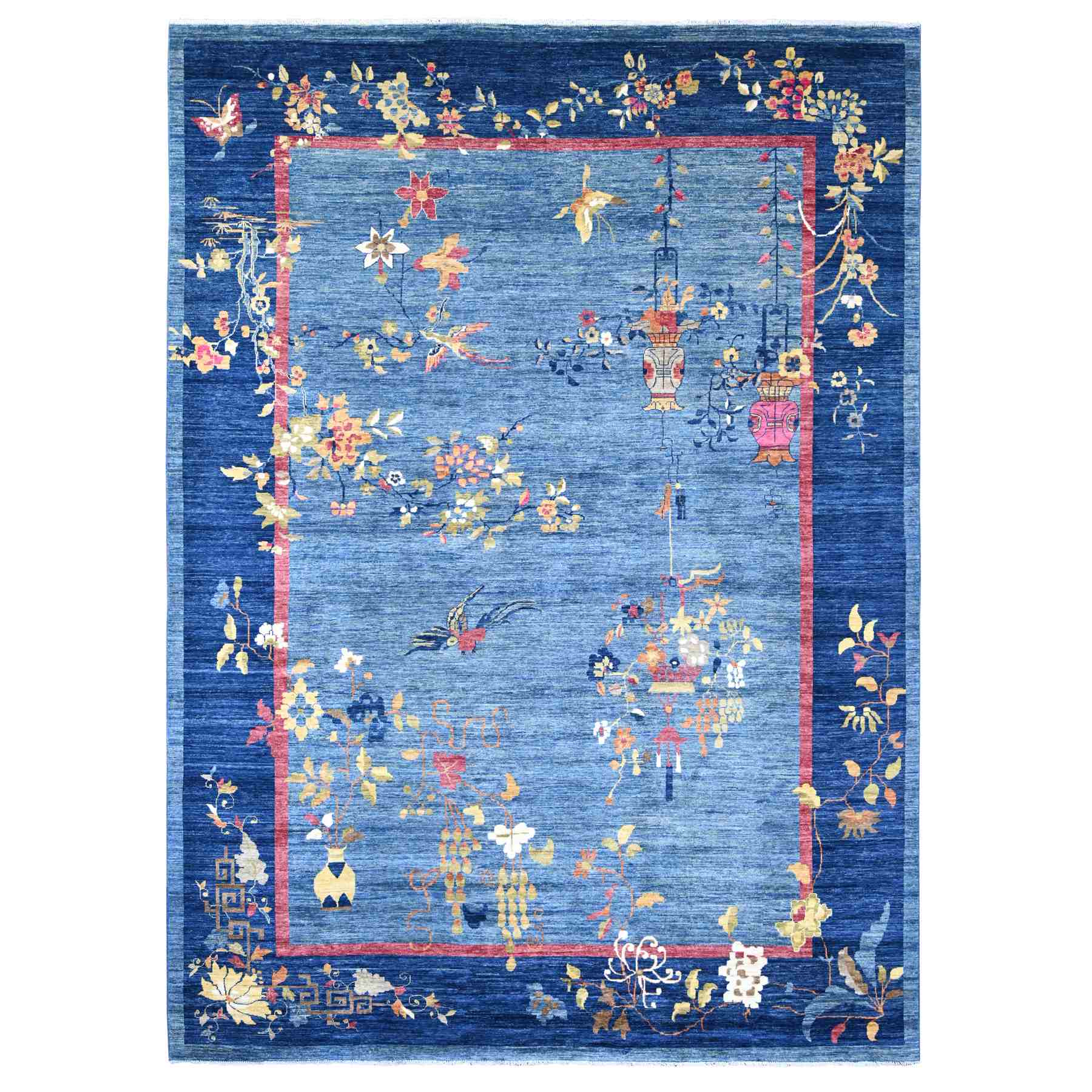 Oushak-And-Peshawar-Hand-Knotted-Rug-111765