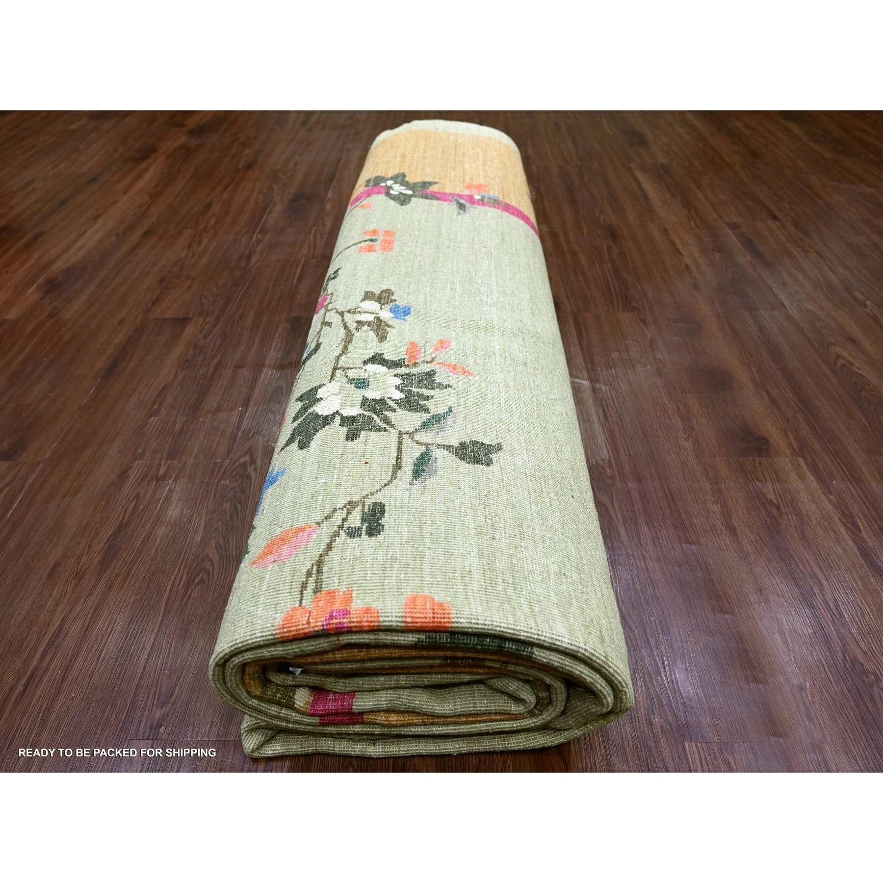 Oushak-And-Peshawar-Hand-Knotted-Rug-111770