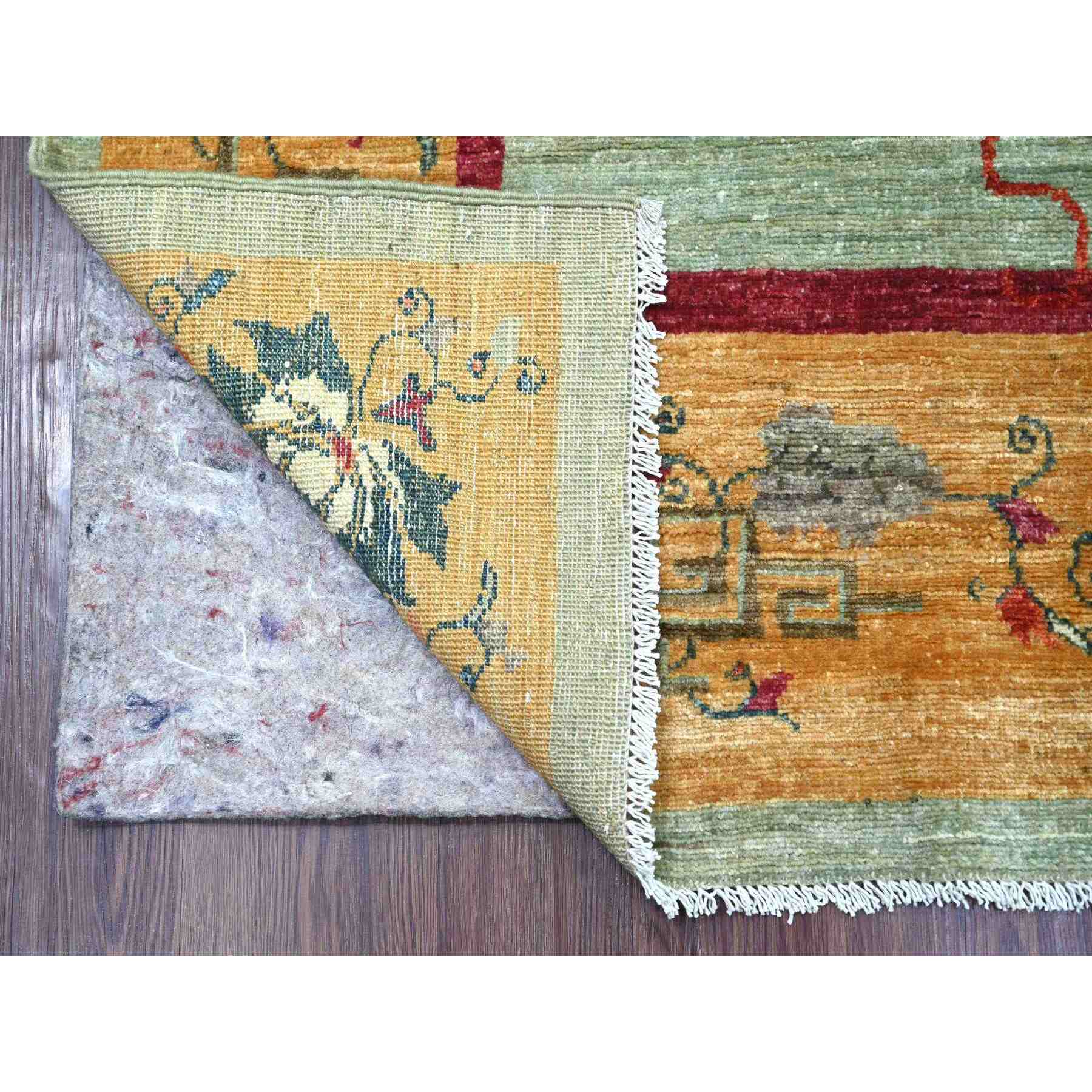Oushak-And-Peshawar-Hand-Knotted-Rug-111780