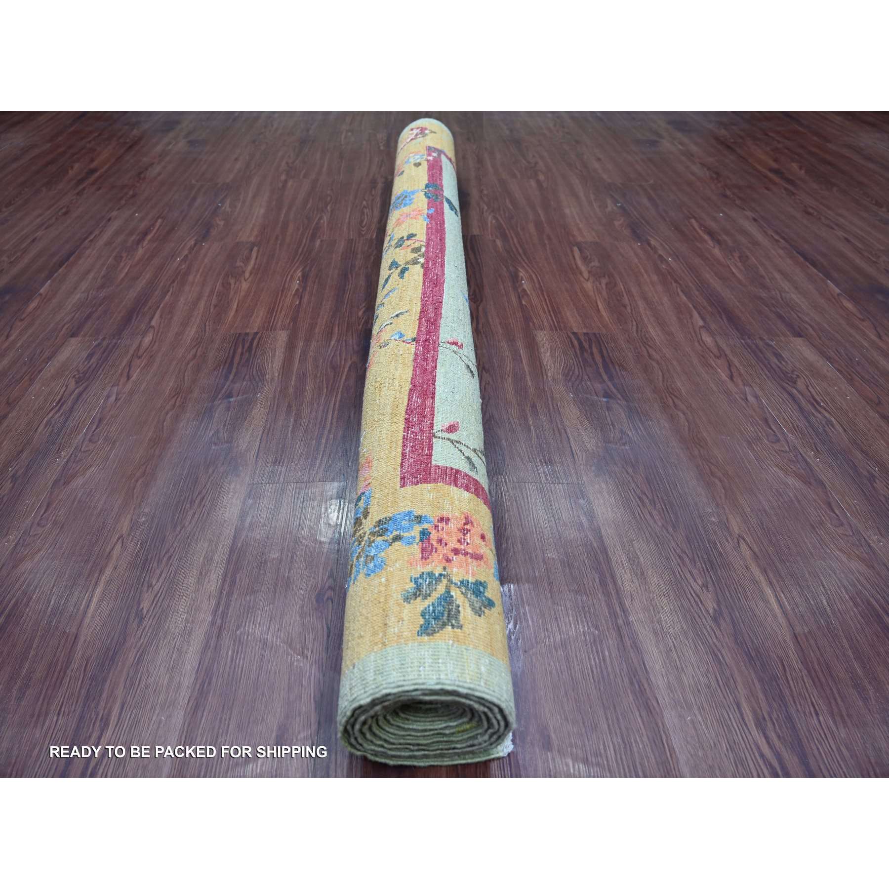Oushak-And-Peshawar-Hand-Knotted-Rug-111780