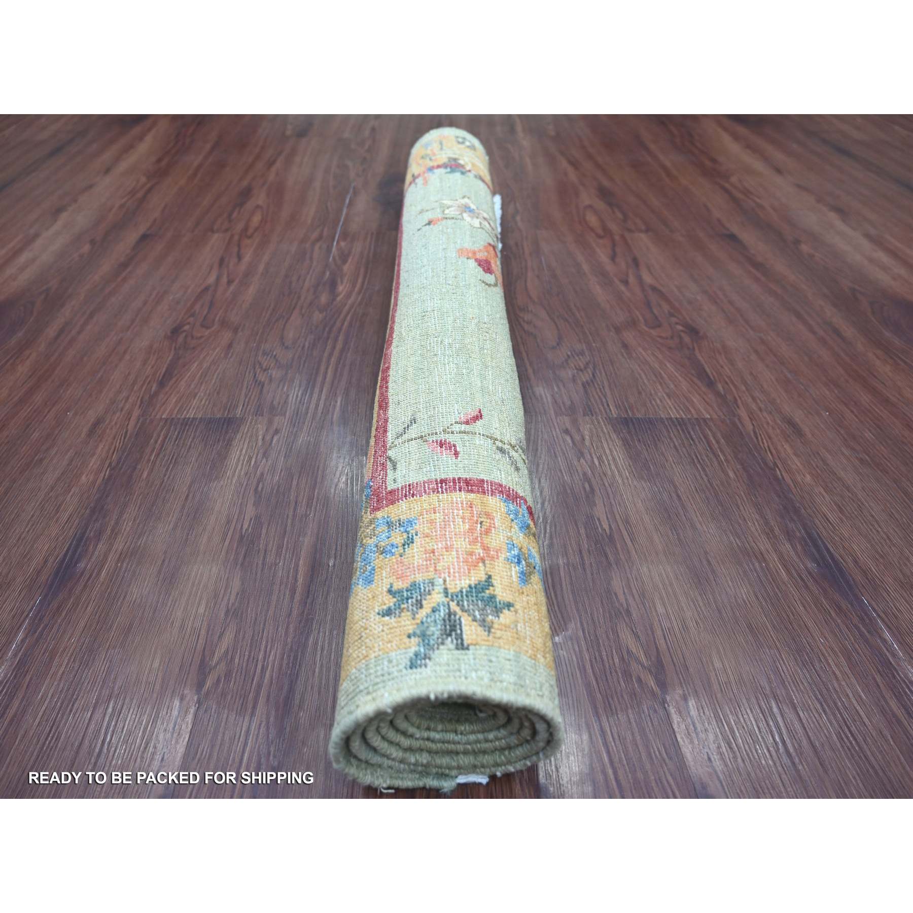 Oushak-And-Peshawar-Hand-Knotted-Rug-111785