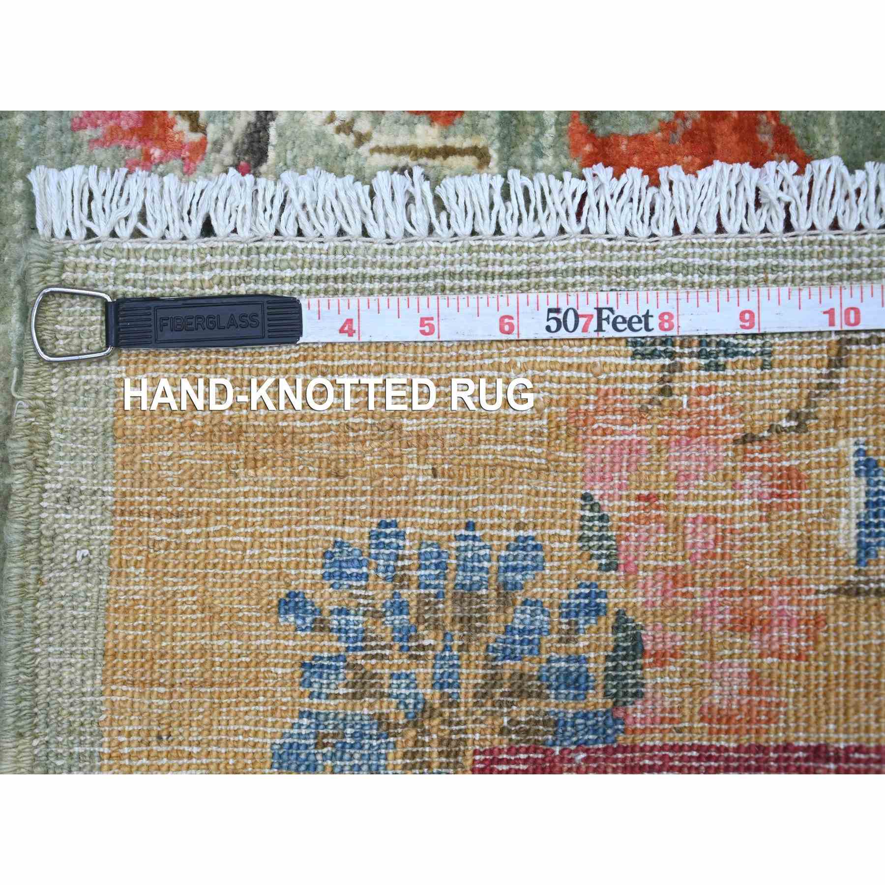 Oushak-And-Peshawar-Hand-Knotted-Rug-111785