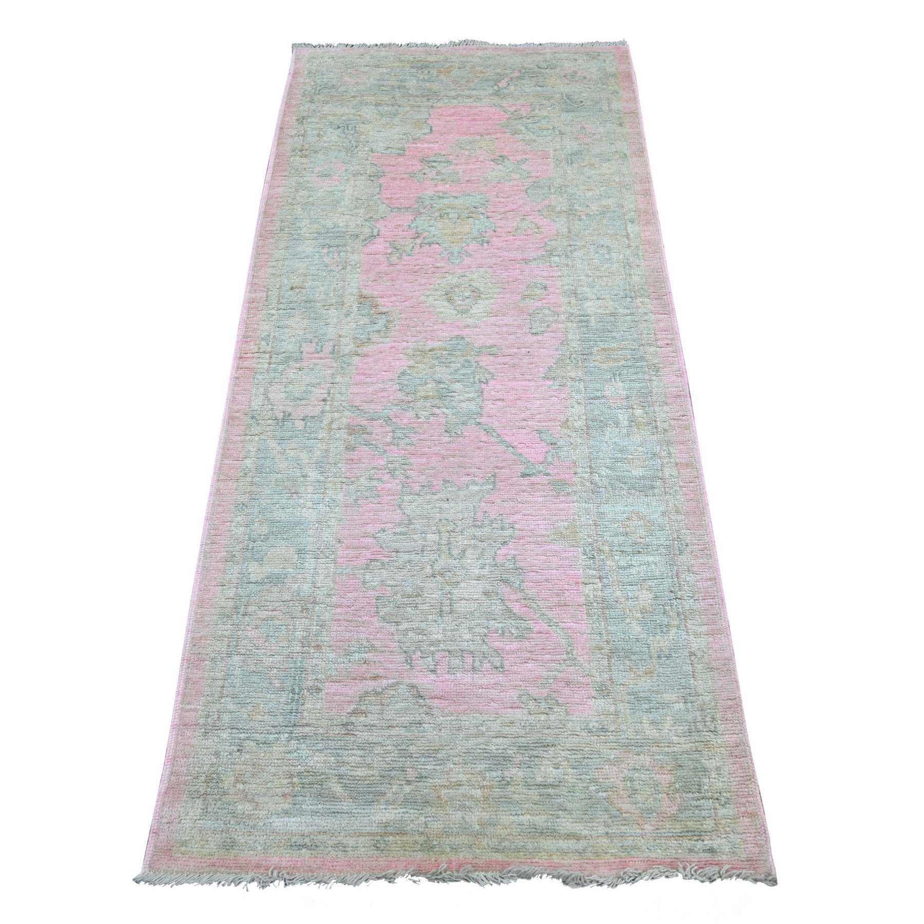 Oushak-And-Peshawar-Hand-Knotted-Rug-111930