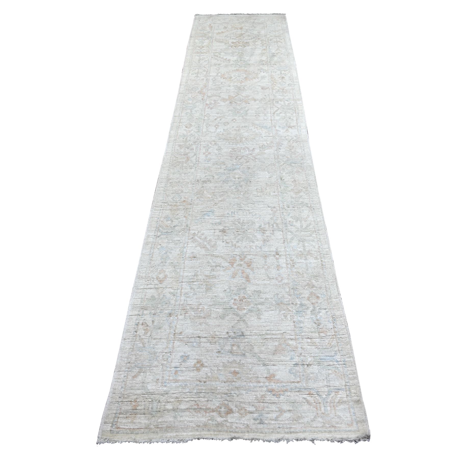 Oushak-And-Peshawar-Hand-Knotted-Rug-111935