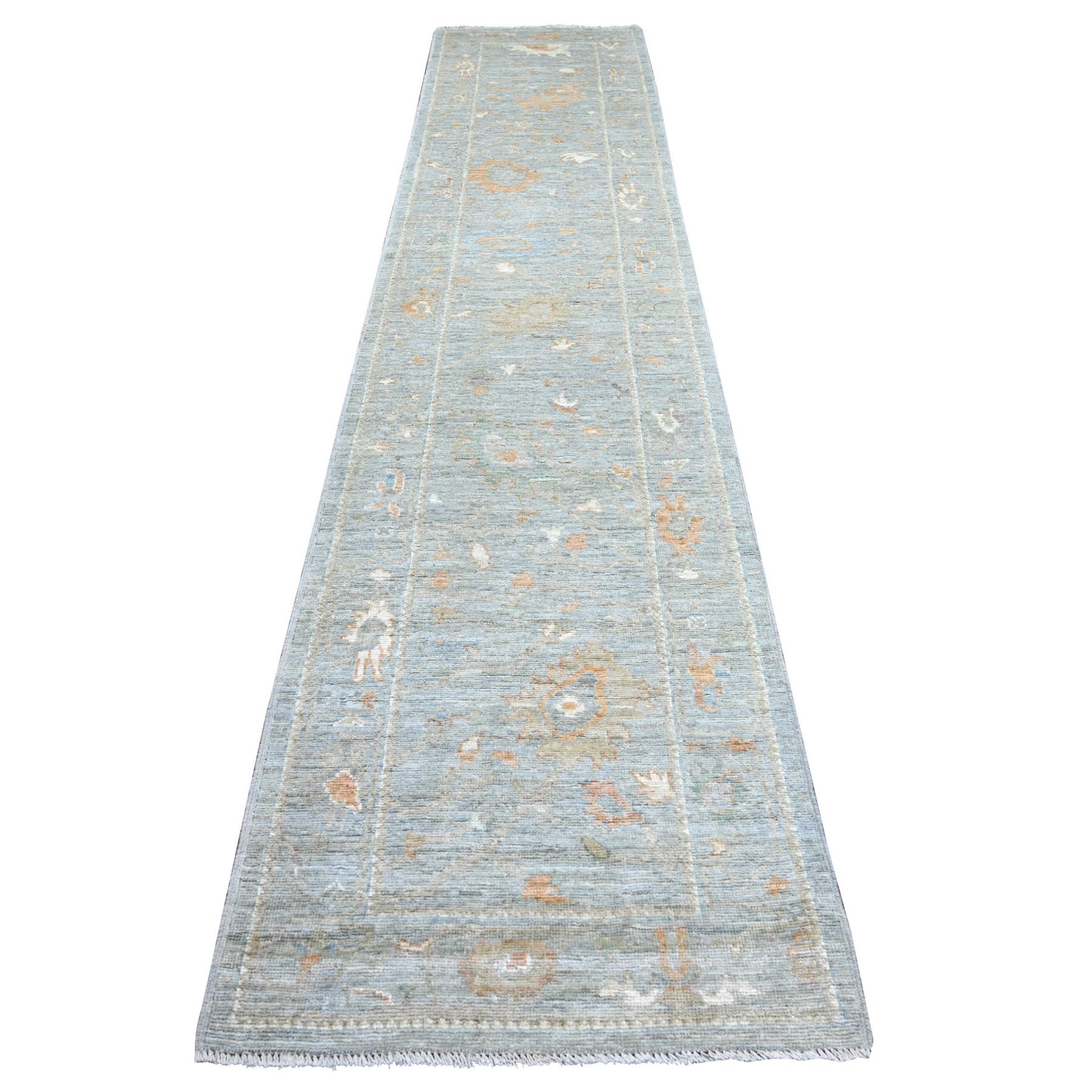 Oushak-And-Peshawar-Hand-Knotted-Rug-111945