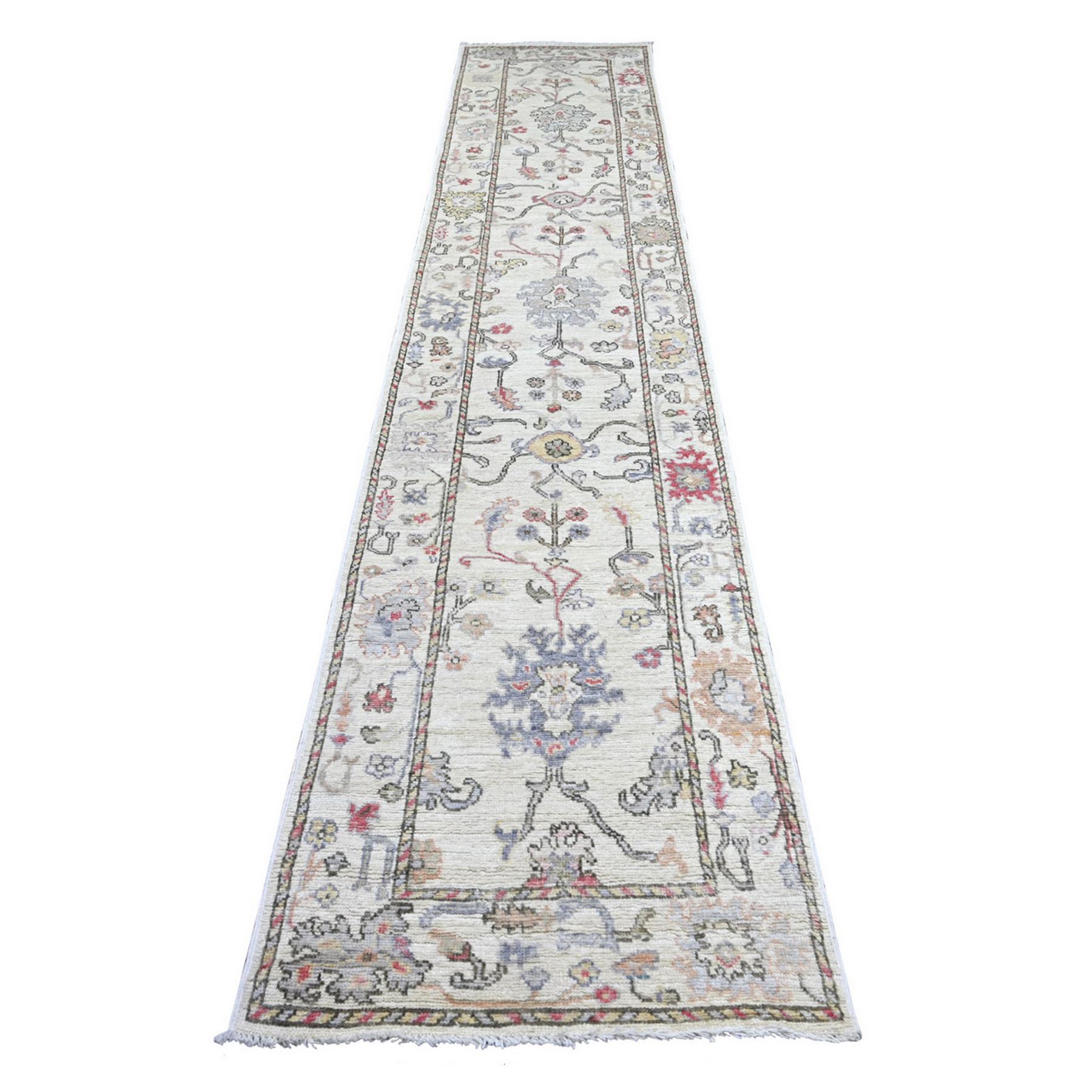 Oushak-And-Peshawar-Hand-Knotted-Rug-111965