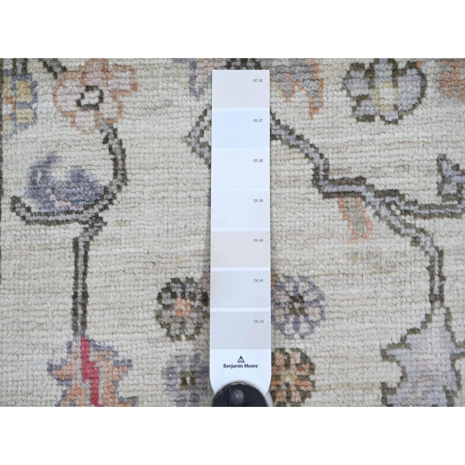 Oushak-And-Peshawar-Hand-Knotted-Rug-111965