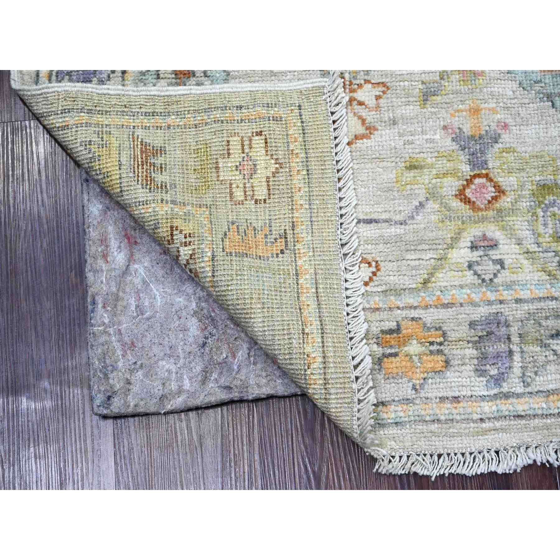 Oushak-And-Peshawar-Hand-Knotted-Rug-111970