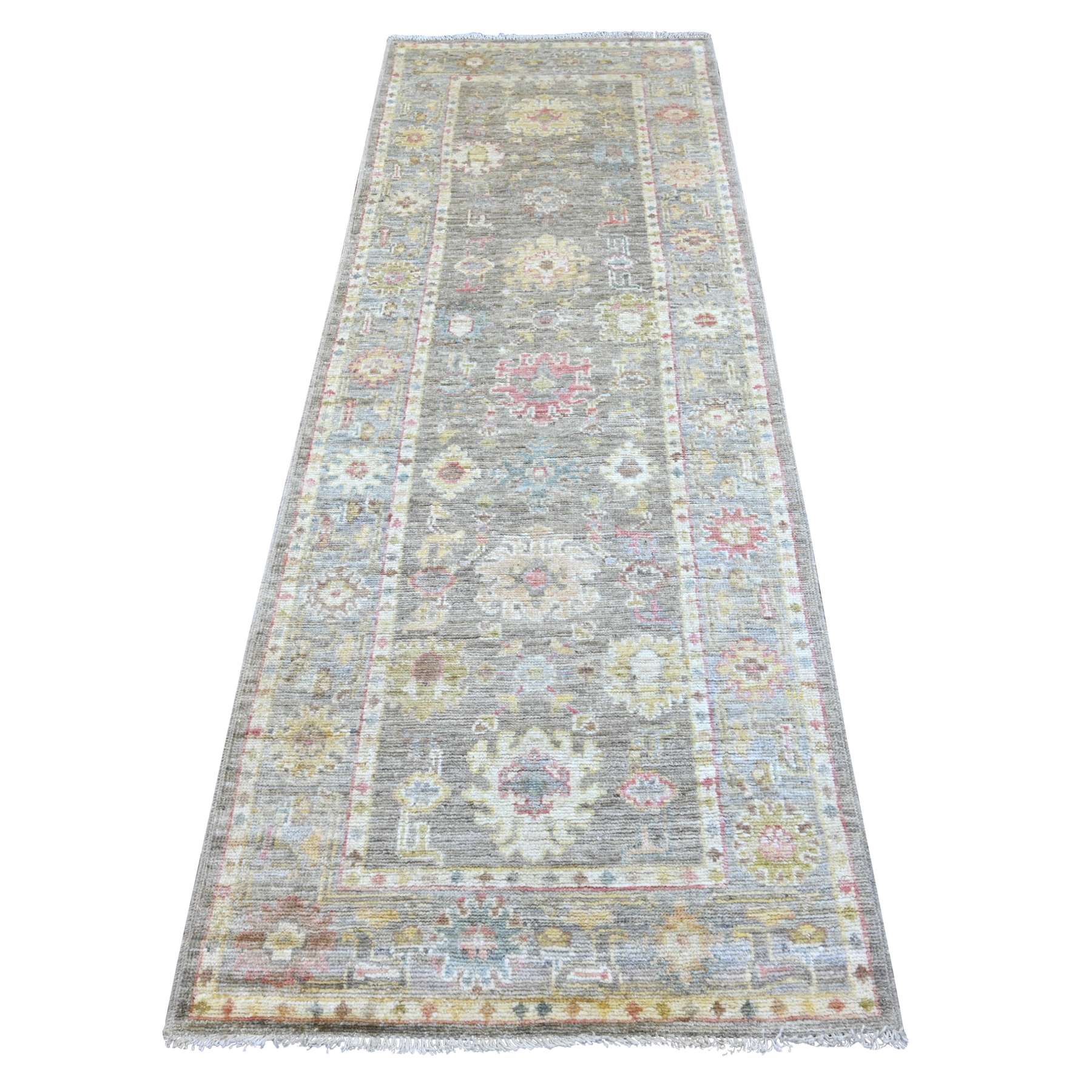 Oushak-And-Peshawar-Hand-Knotted-Rug-111975