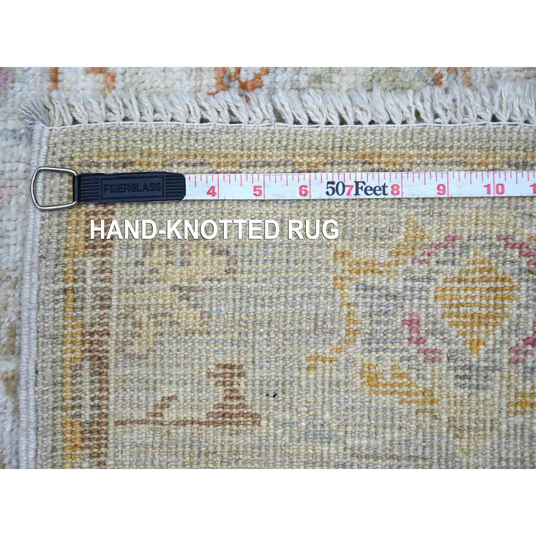 Oushak-And-Peshawar-Hand-Knotted-Rug-111985