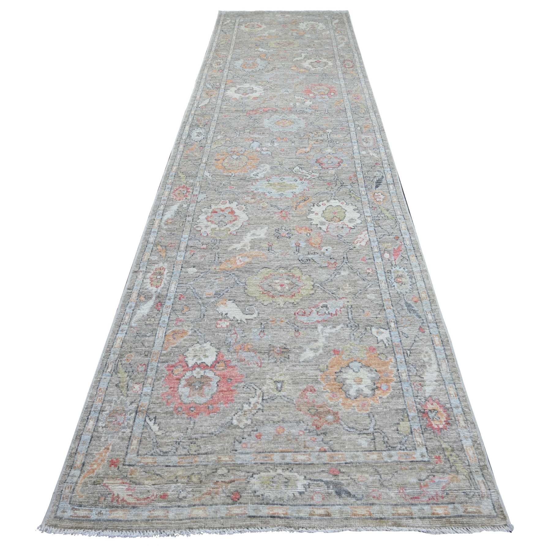 Oushak-And-Peshawar-Hand-Knotted-Rug-111990