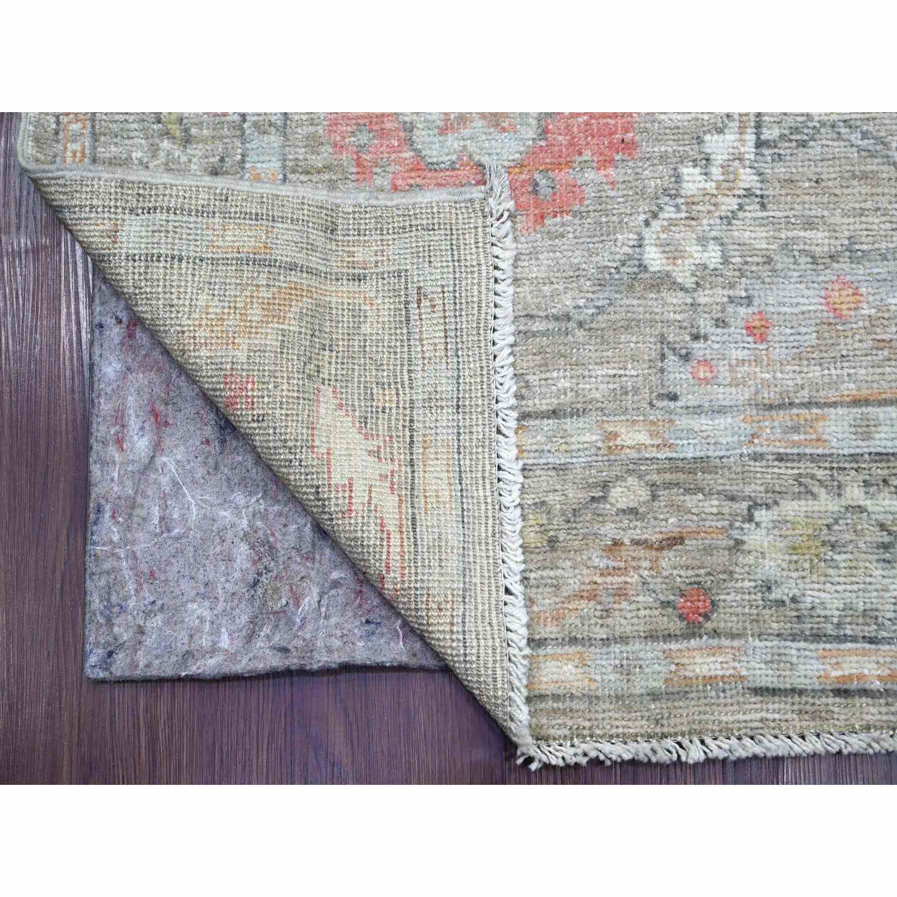 Oushak-And-Peshawar-Hand-Knotted-Rug-111990