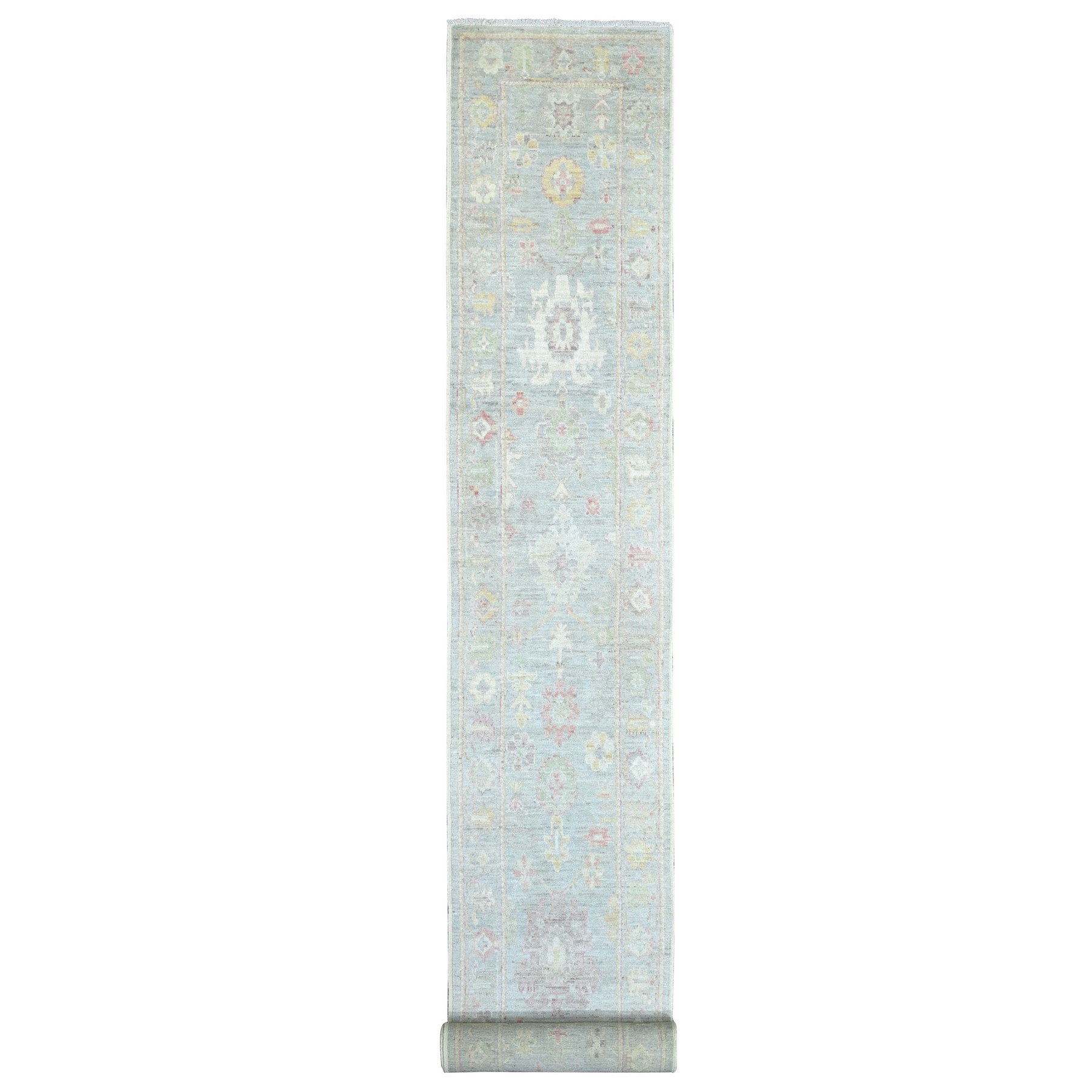 Oushak-And-Peshawar-Hand-Knotted-Rug-112025