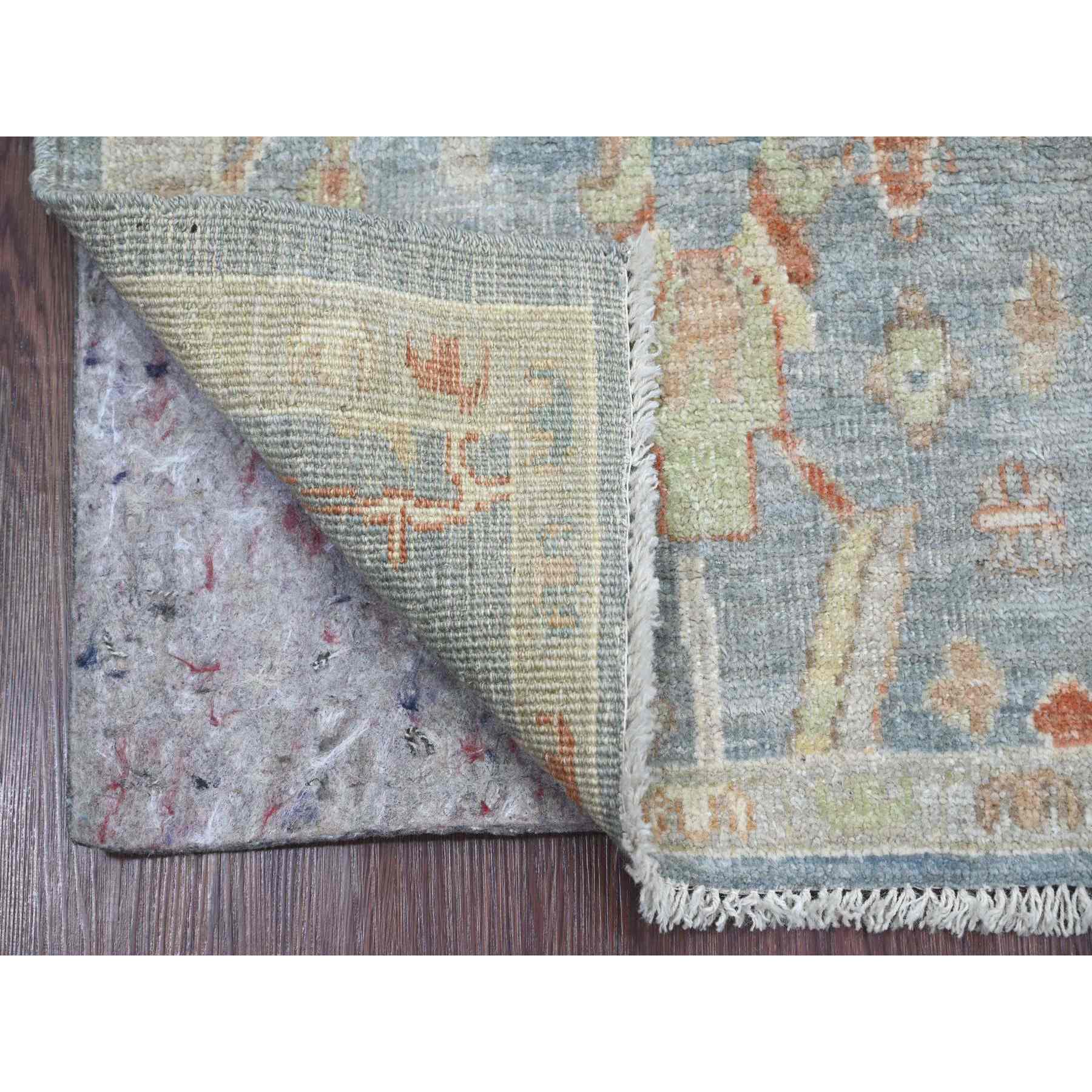 Oushak-And-Peshawar-Hand-Knotted-Rug-112030