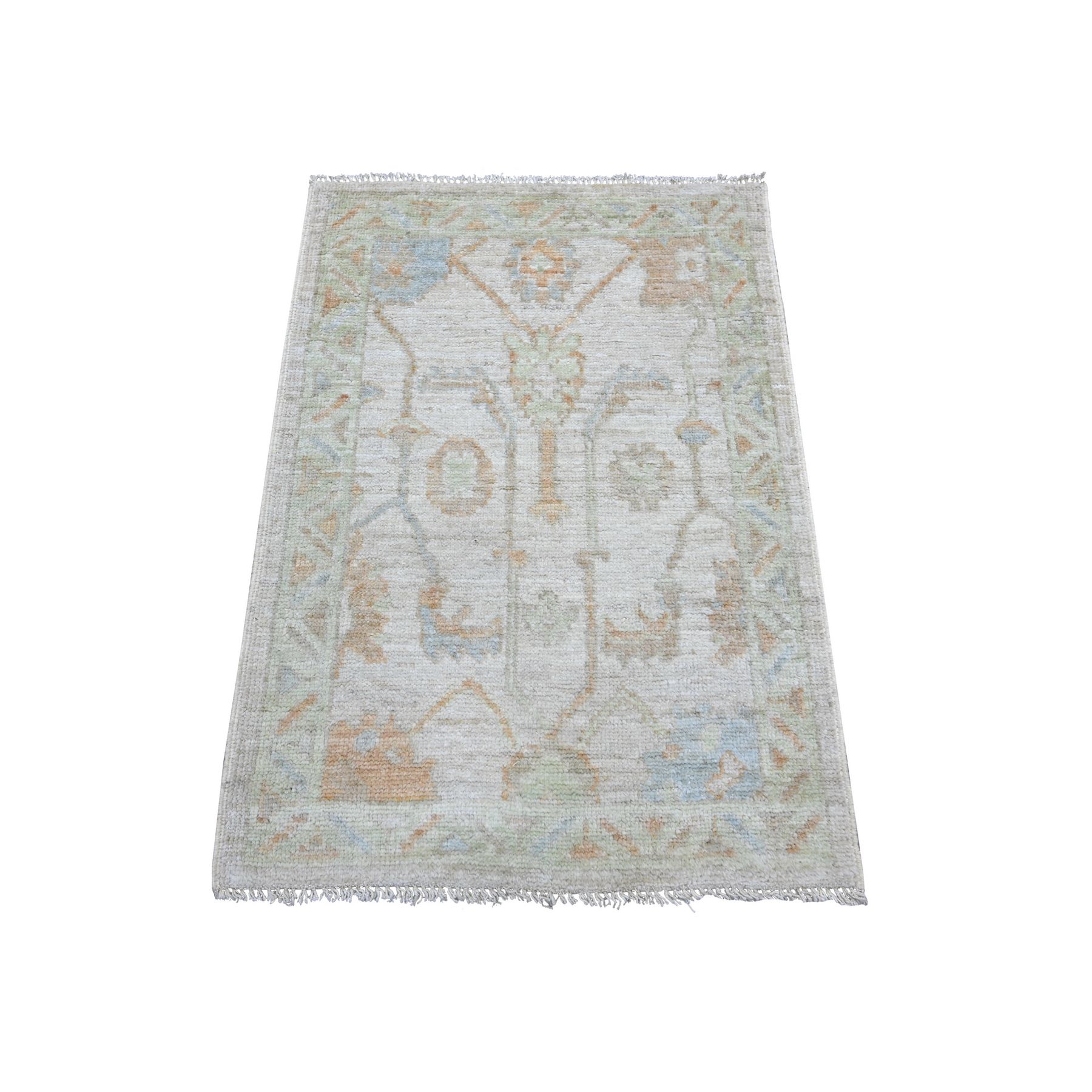 Oushak-And-Peshawar-Hand-Knotted-Rug-112040