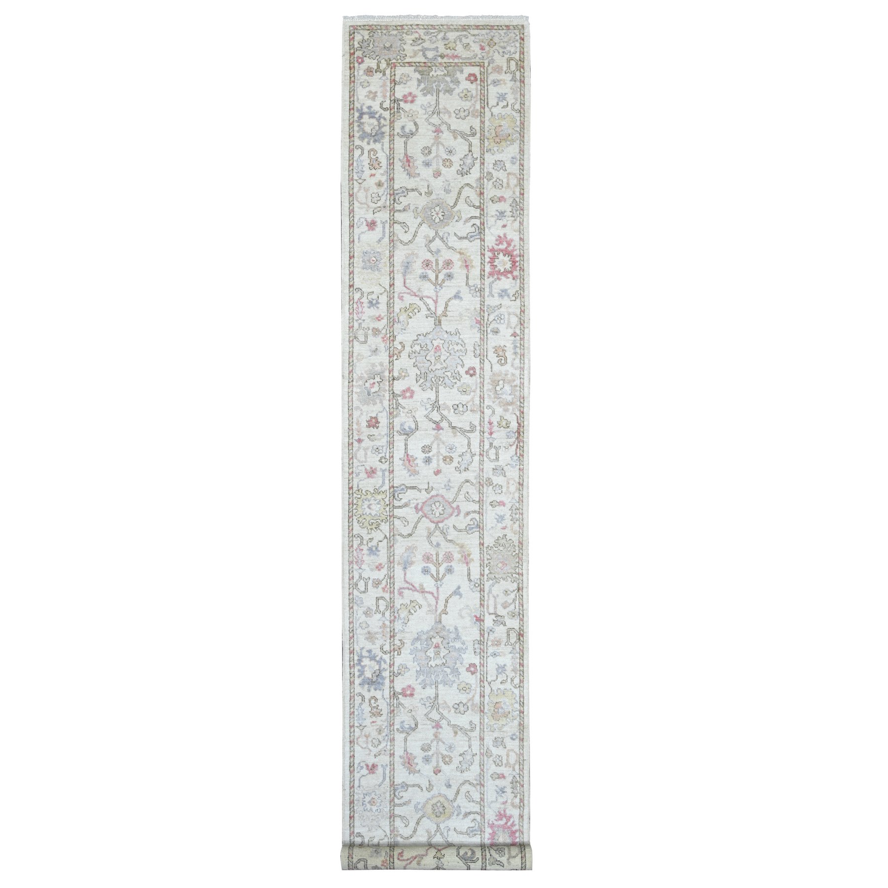 Oushak-And-Peshawar-Hand-Knotted-Rug-112050