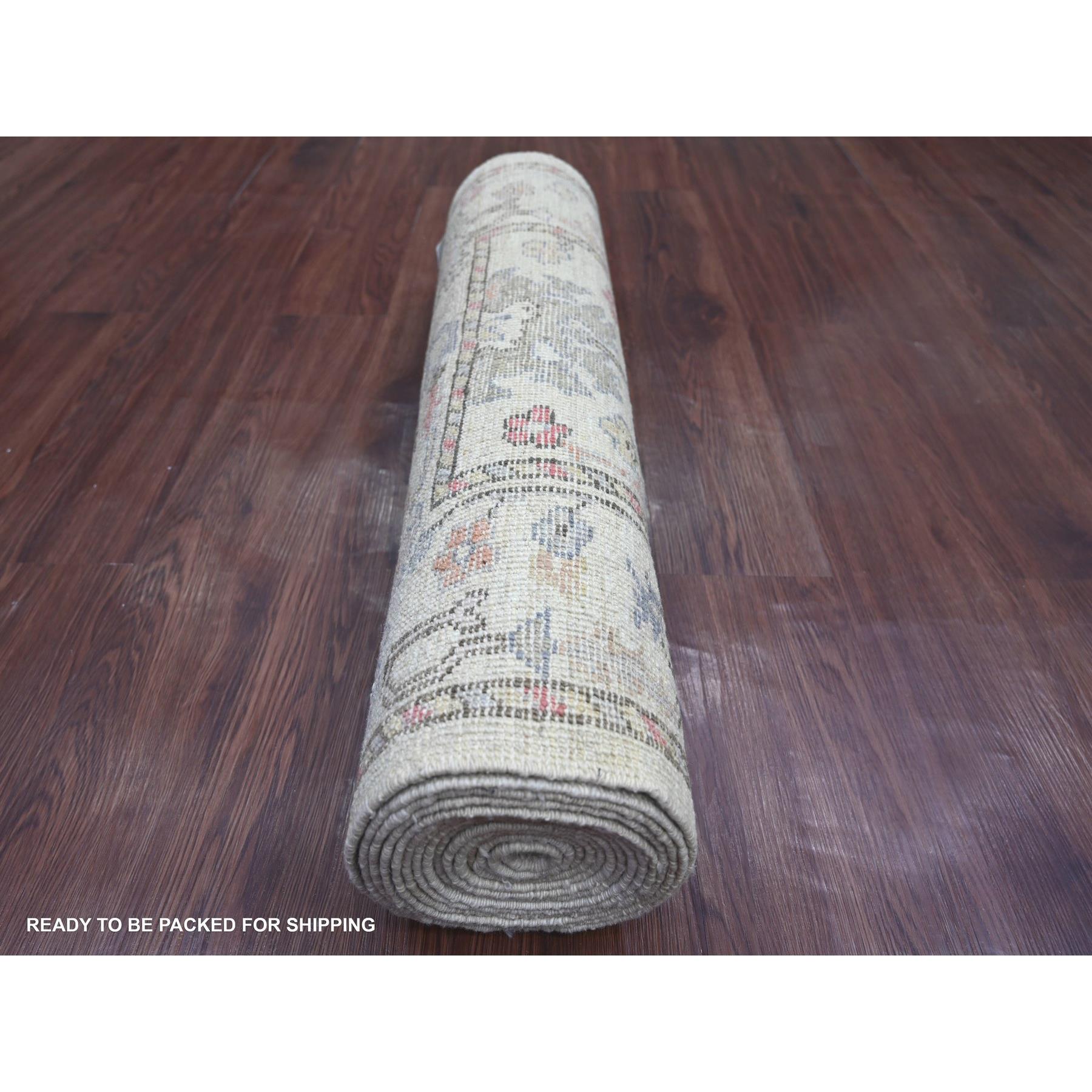 Oushak-And-Peshawar-Hand-Knotted-Rug-112050