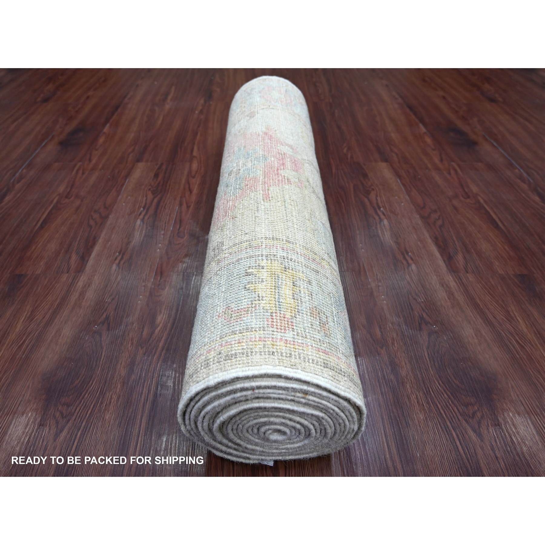 Oushak-And-Peshawar-Hand-Knotted-Rug-112055