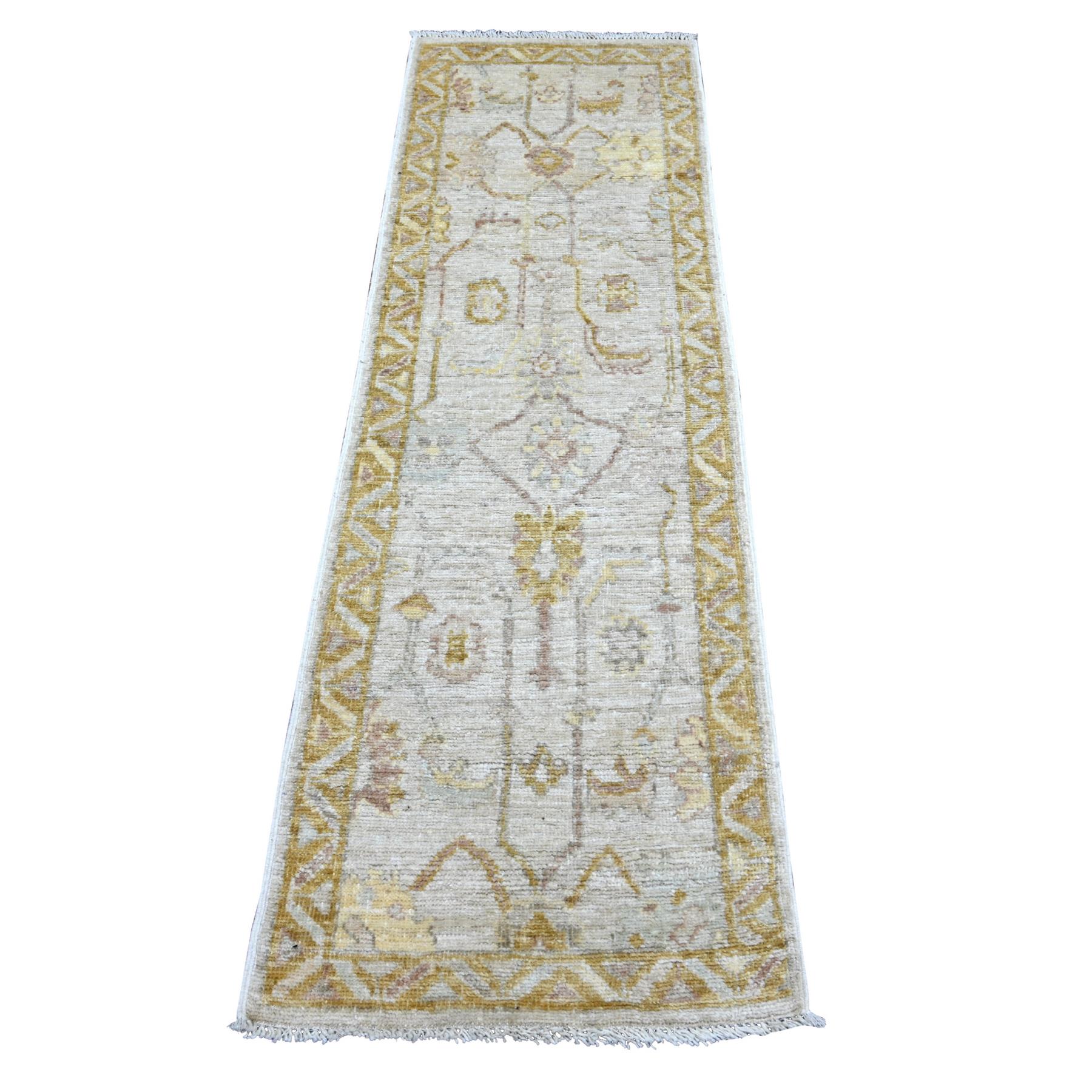 Oushak-And-Peshawar-Hand-Knotted-Rug-112060