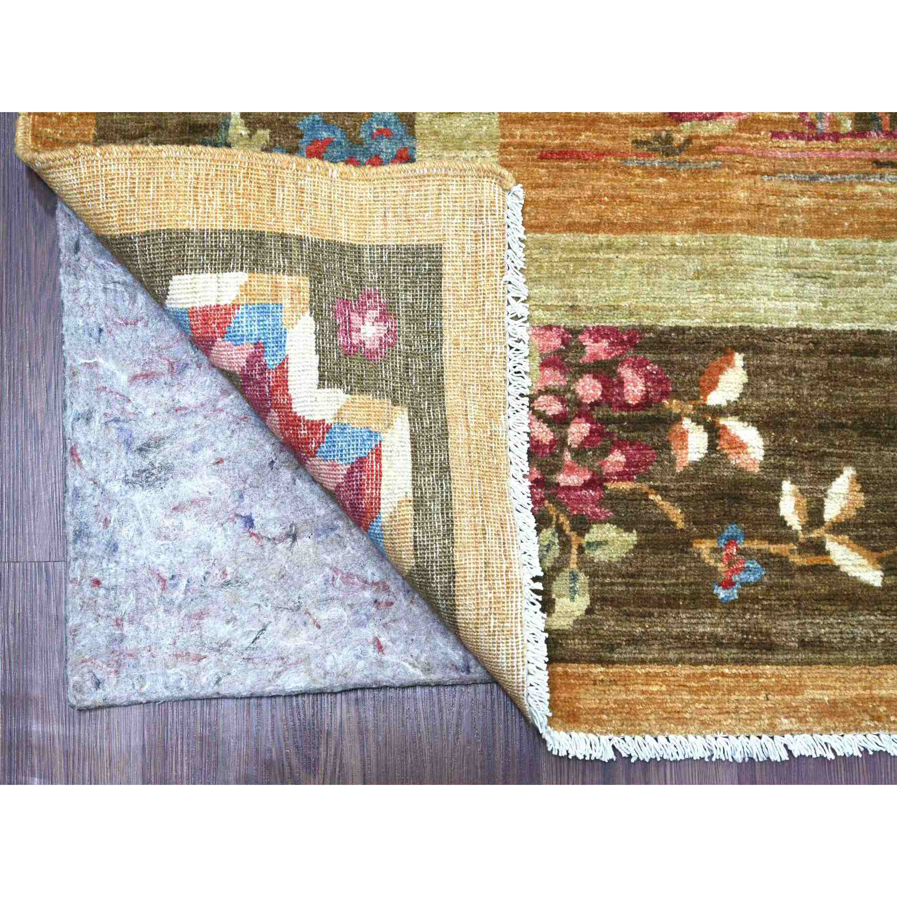 Oushak-And-Peshawar-Hand-Knotted-Rug-112115