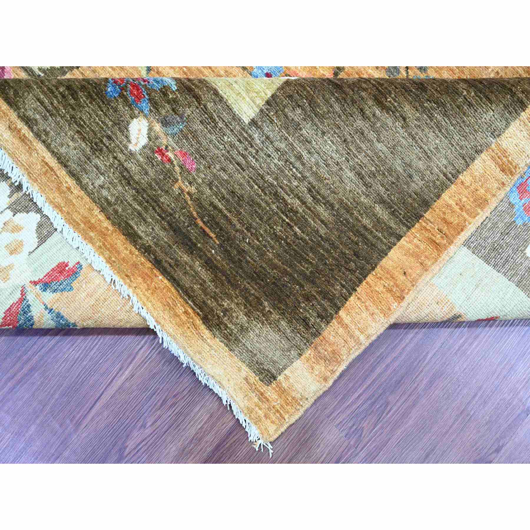 Oushak-And-Peshawar-Hand-Knotted-Rug-112115