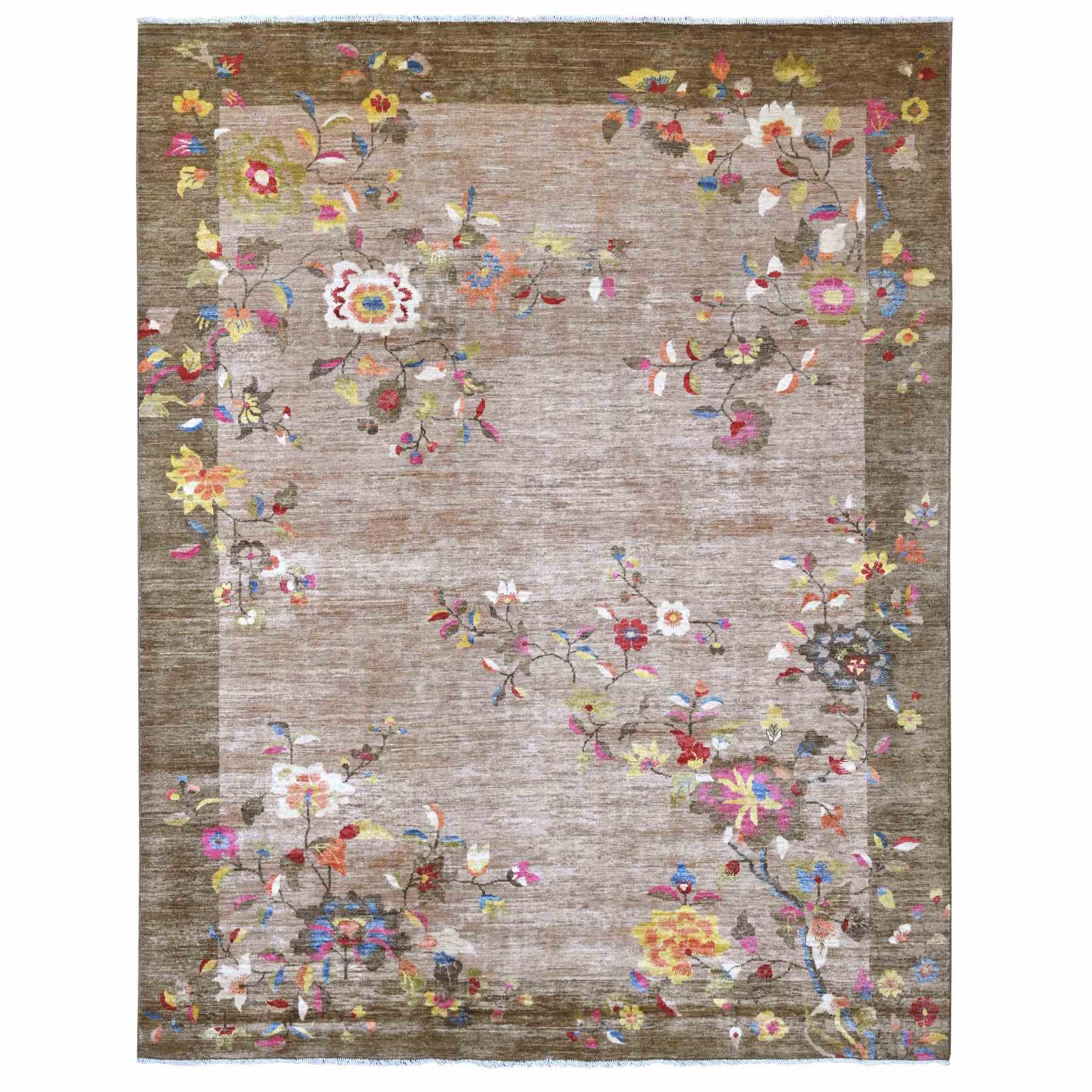 Oushak-And-Peshawar-Hand-Knotted-Rug-112120