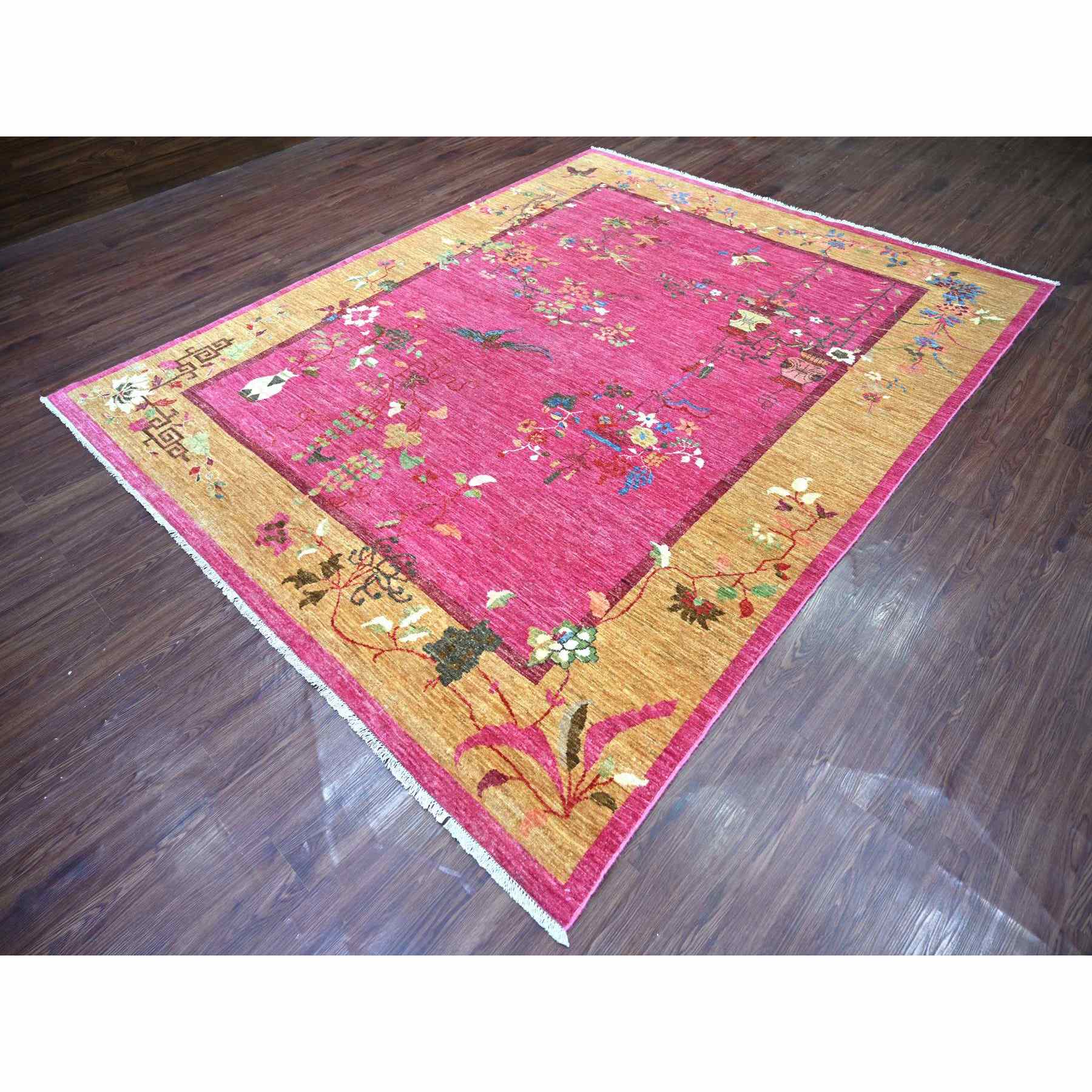 Oushak-And-Peshawar-Hand-Knotted-Rug-112125