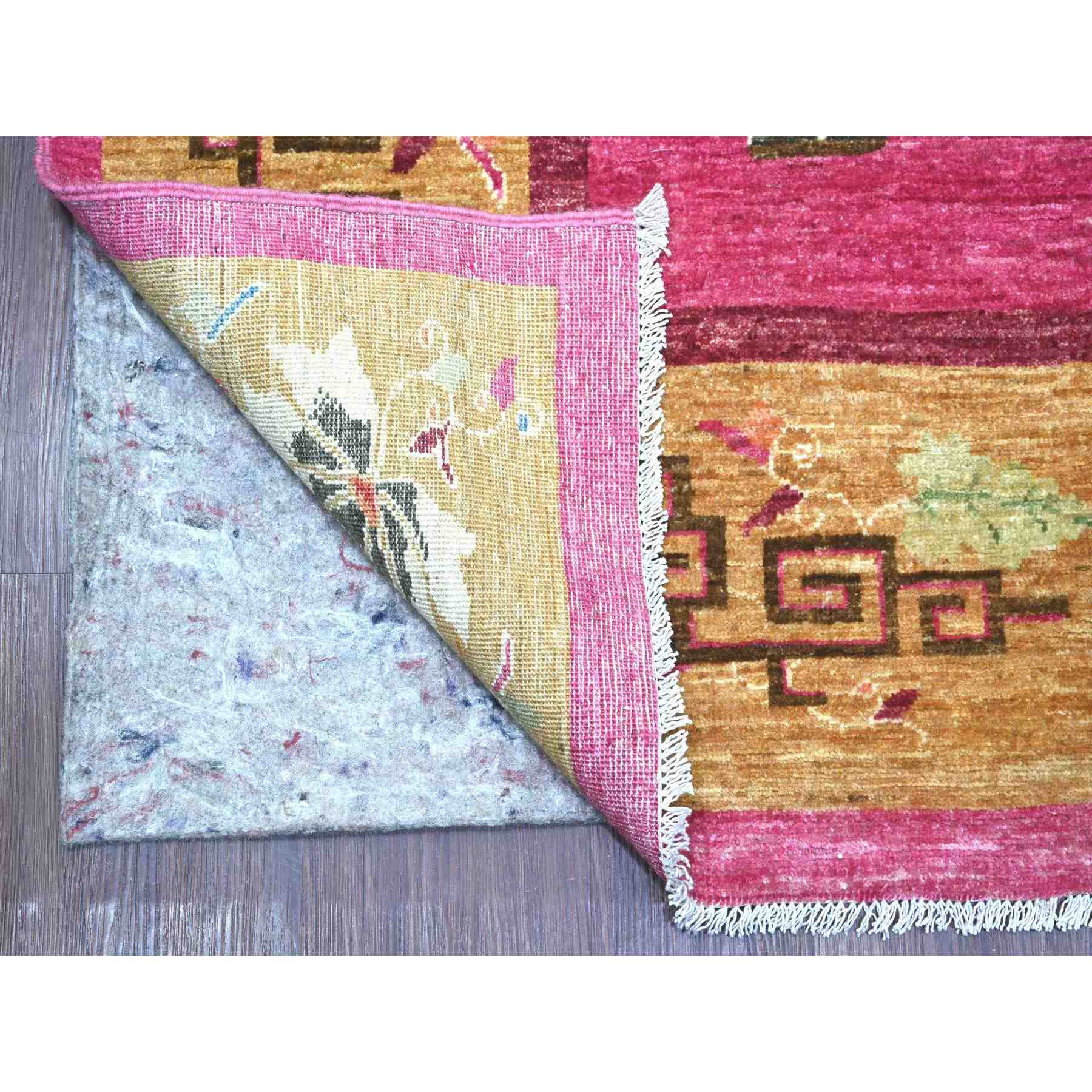 Oushak-And-Peshawar-Hand-Knotted-Rug-112125
