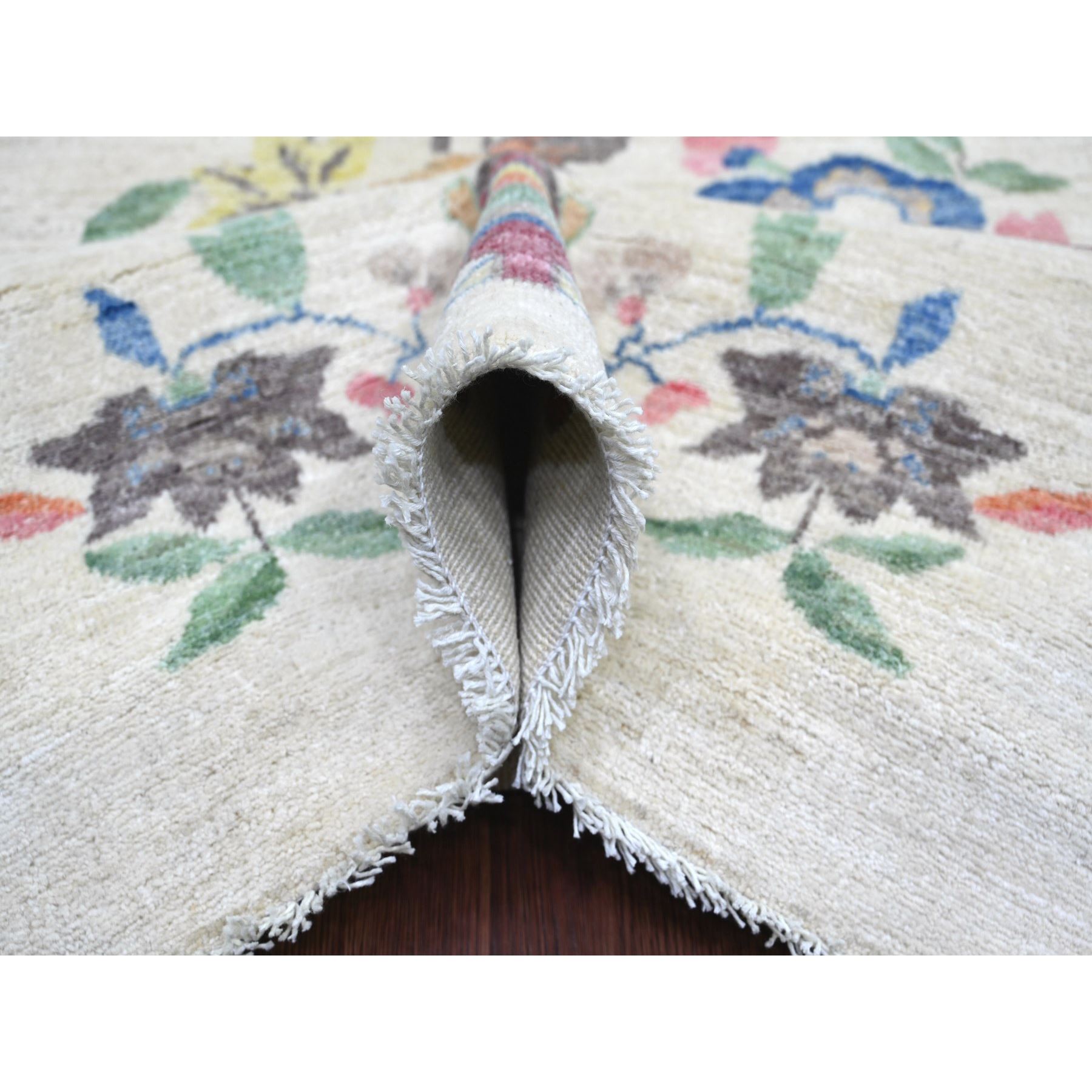 Oushak-And-Peshawar-Hand-Knotted-Rug-112130