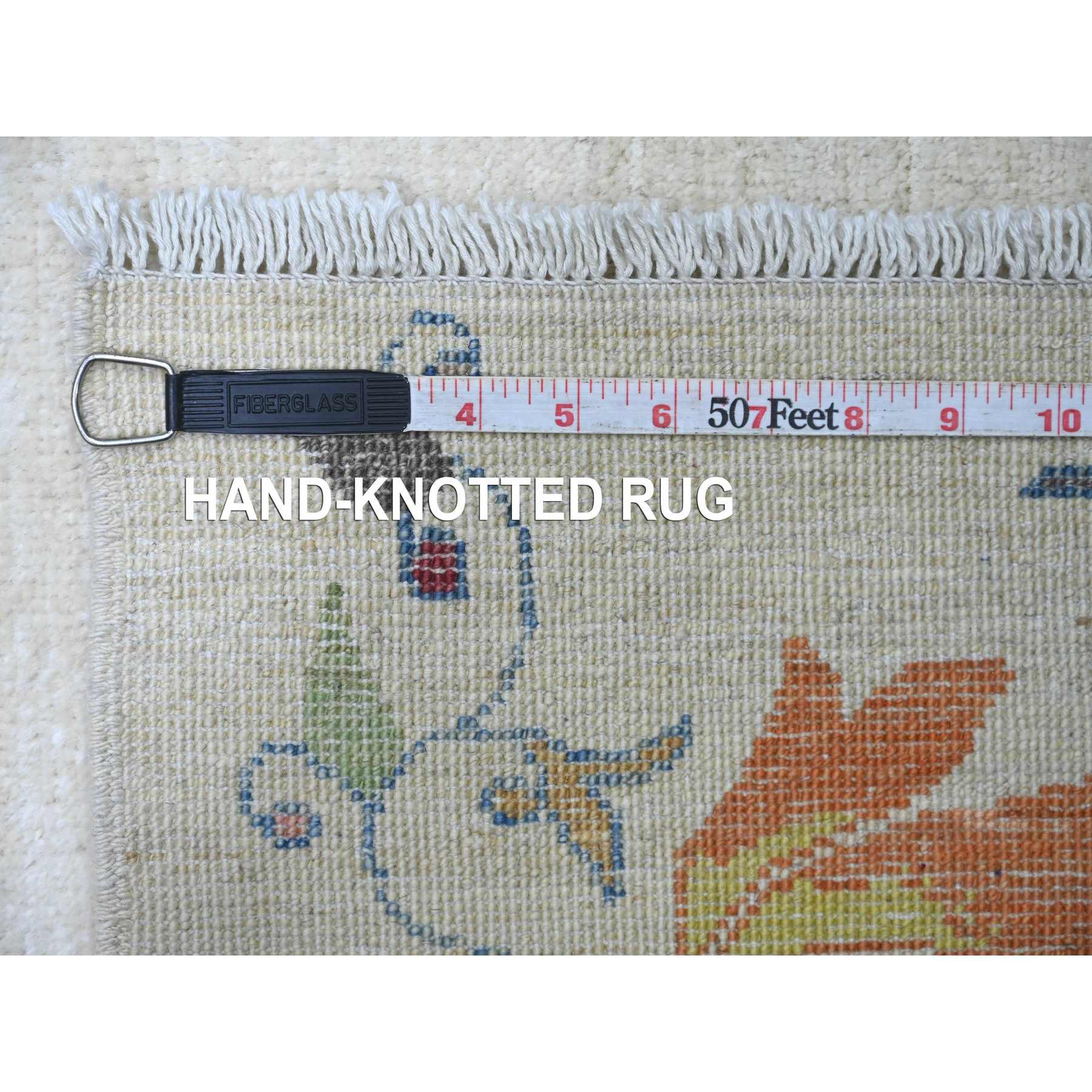 Oushak-And-Peshawar-Hand-Knotted-Rug-112130