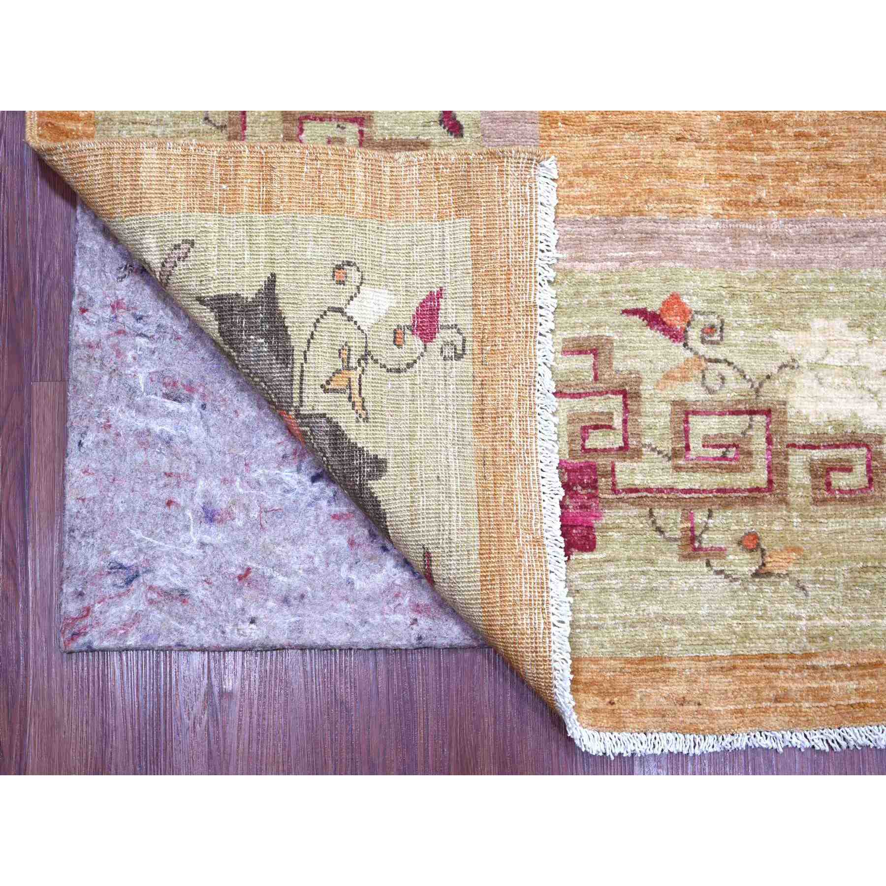 Oushak-And-Peshawar-Hand-Knotted-Rug-112135
