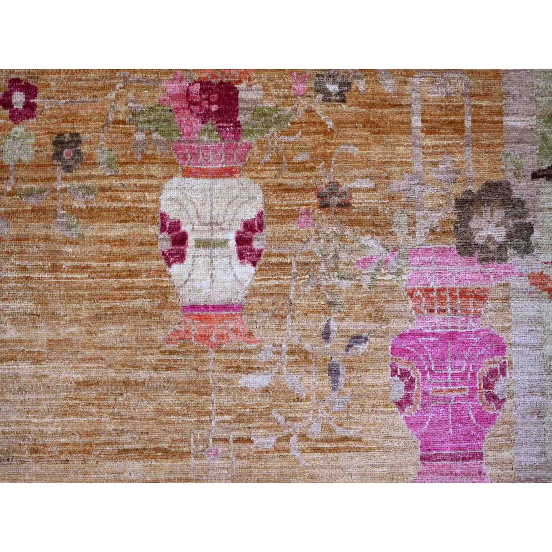 Oushak-And-Peshawar-Hand-Knotted-Rug-112135
