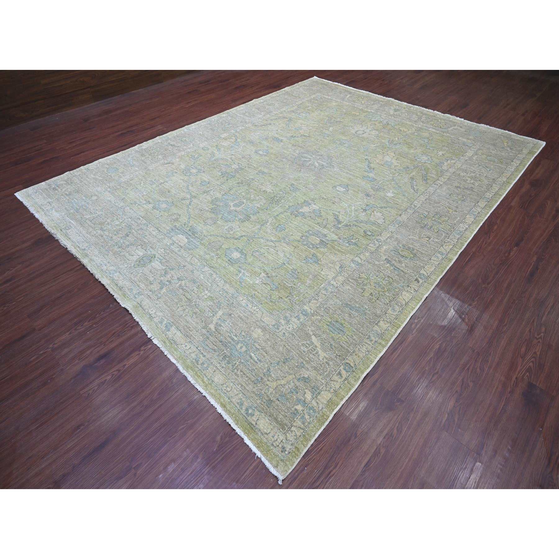 Oushak-And-Peshawar-Hand-Knotted-Rug-112205