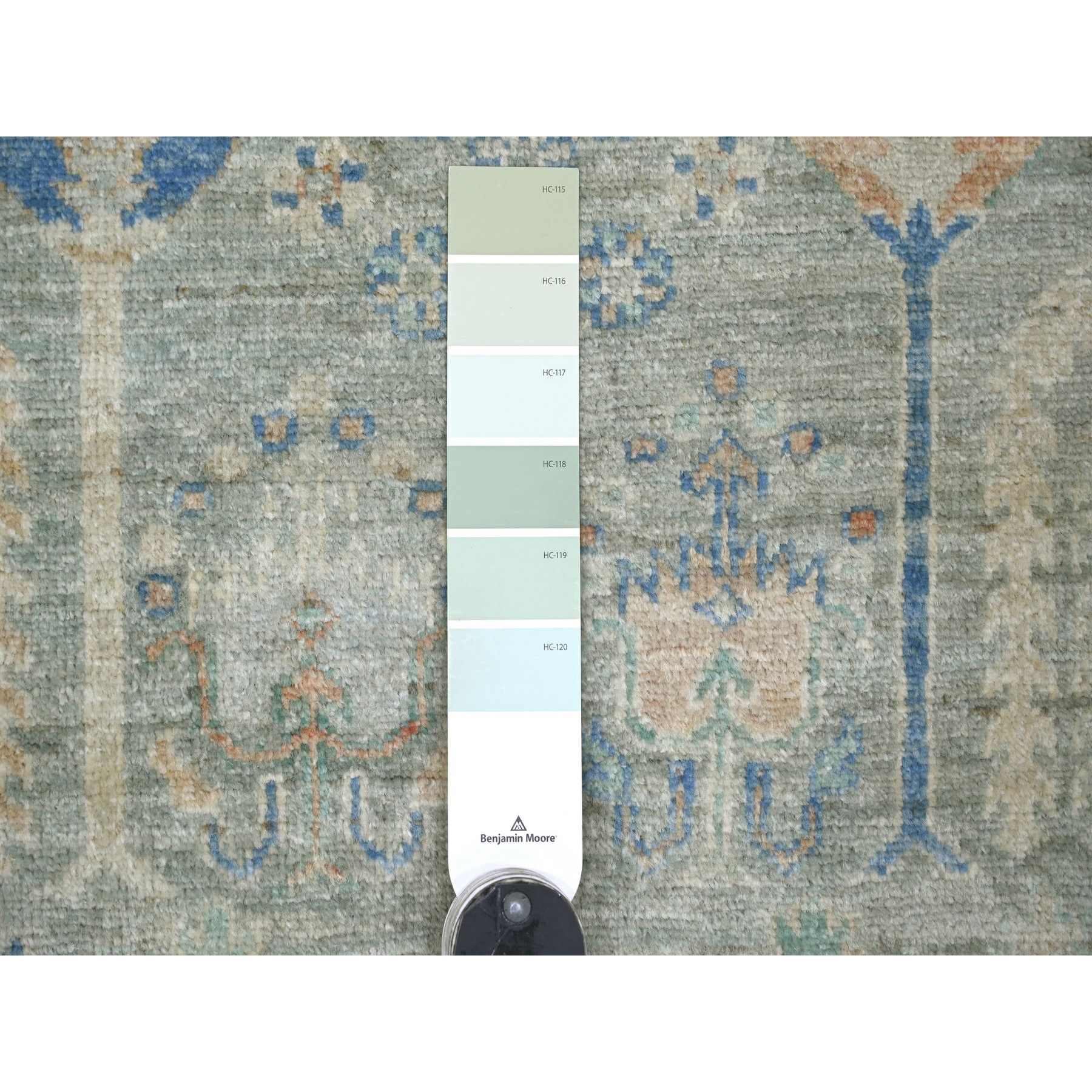 Oushak-And-Peshawar-Hand-Knotted-Rug-112215