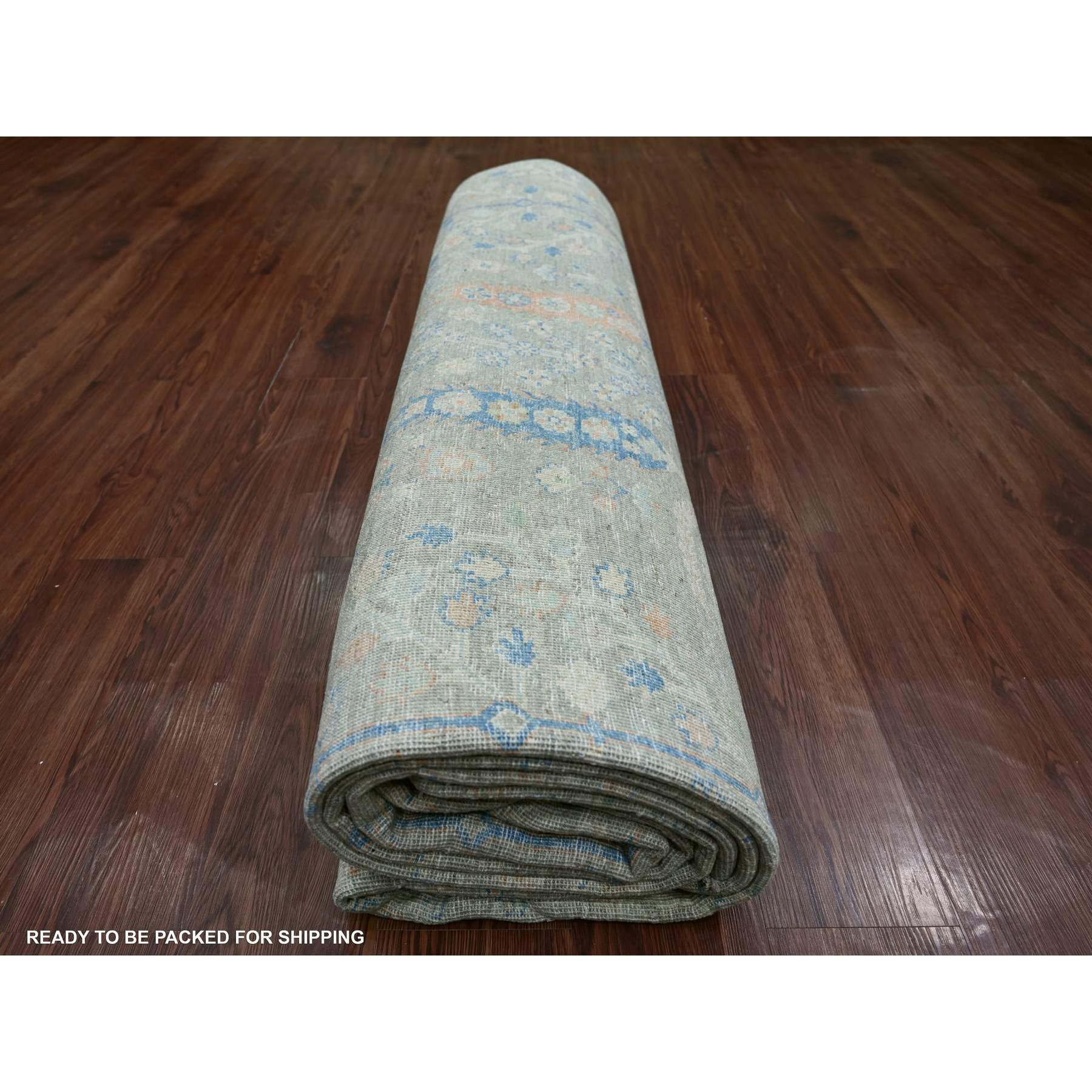 Oushak-And-Peshawar-Hand-Knotted-Rug-112215