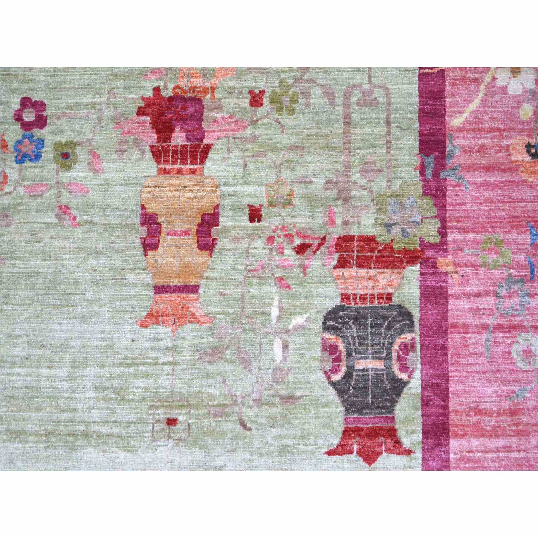 Oushak-And-Peshawar-Hand-Knotted-Rug-112270