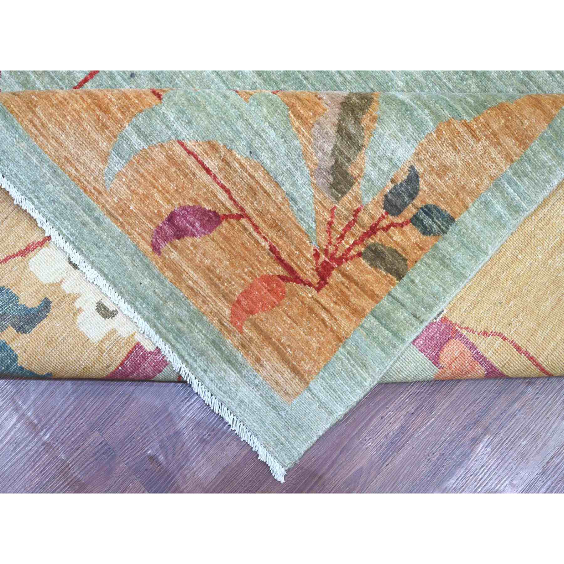 Oushak-And-Peshawar-Hand-Knotted-Rug-112275