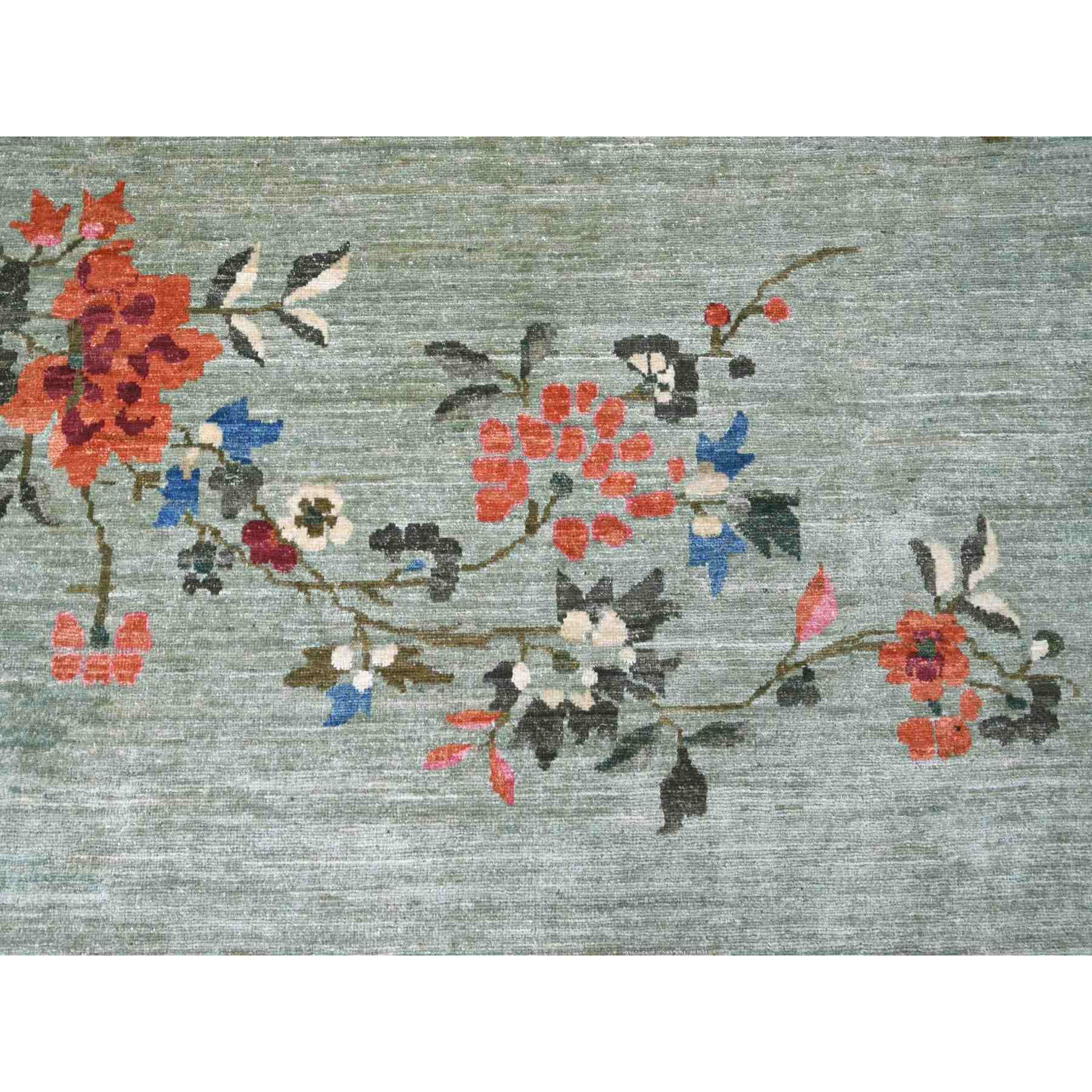 Oushak-And-Peshawar-Hand-Knotted-Rug-112275