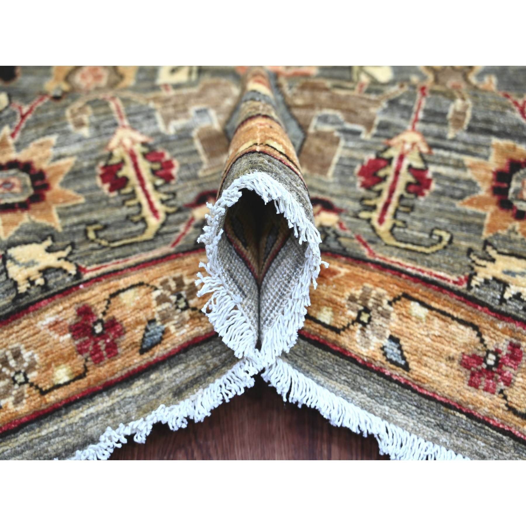 Oushak-And-Peshawar-Hand-Knotted-Rug-112285